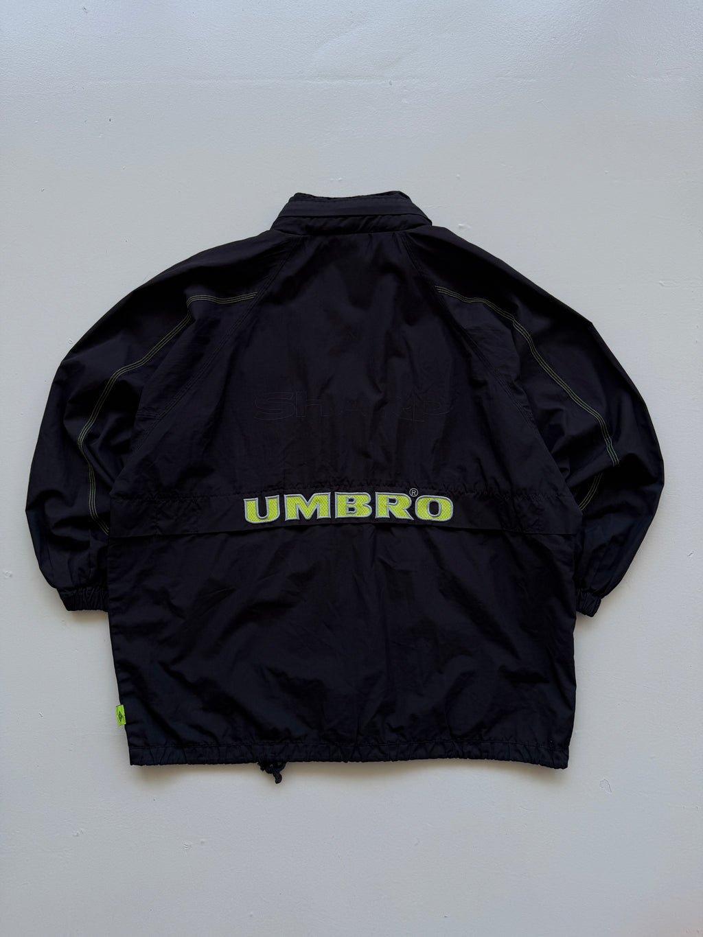 Umbro Manchester United Sharp 90's Vintage Windbreaker Jacket - Large