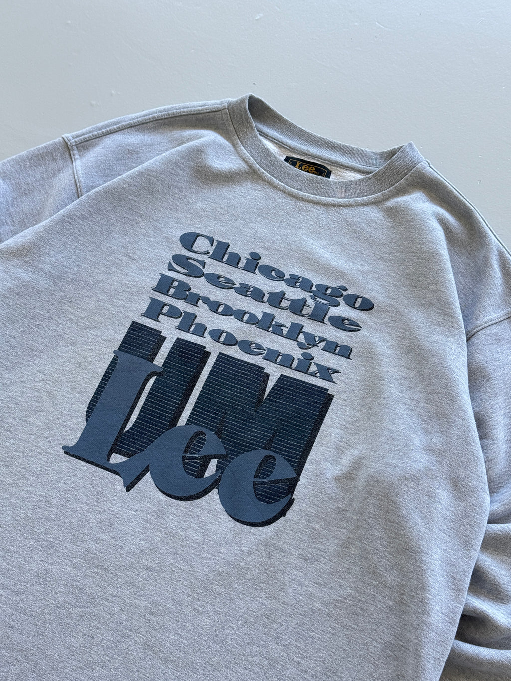 Grey Lee 90's Vintage Union Made Graphic Sweatshirt Jumper - XL