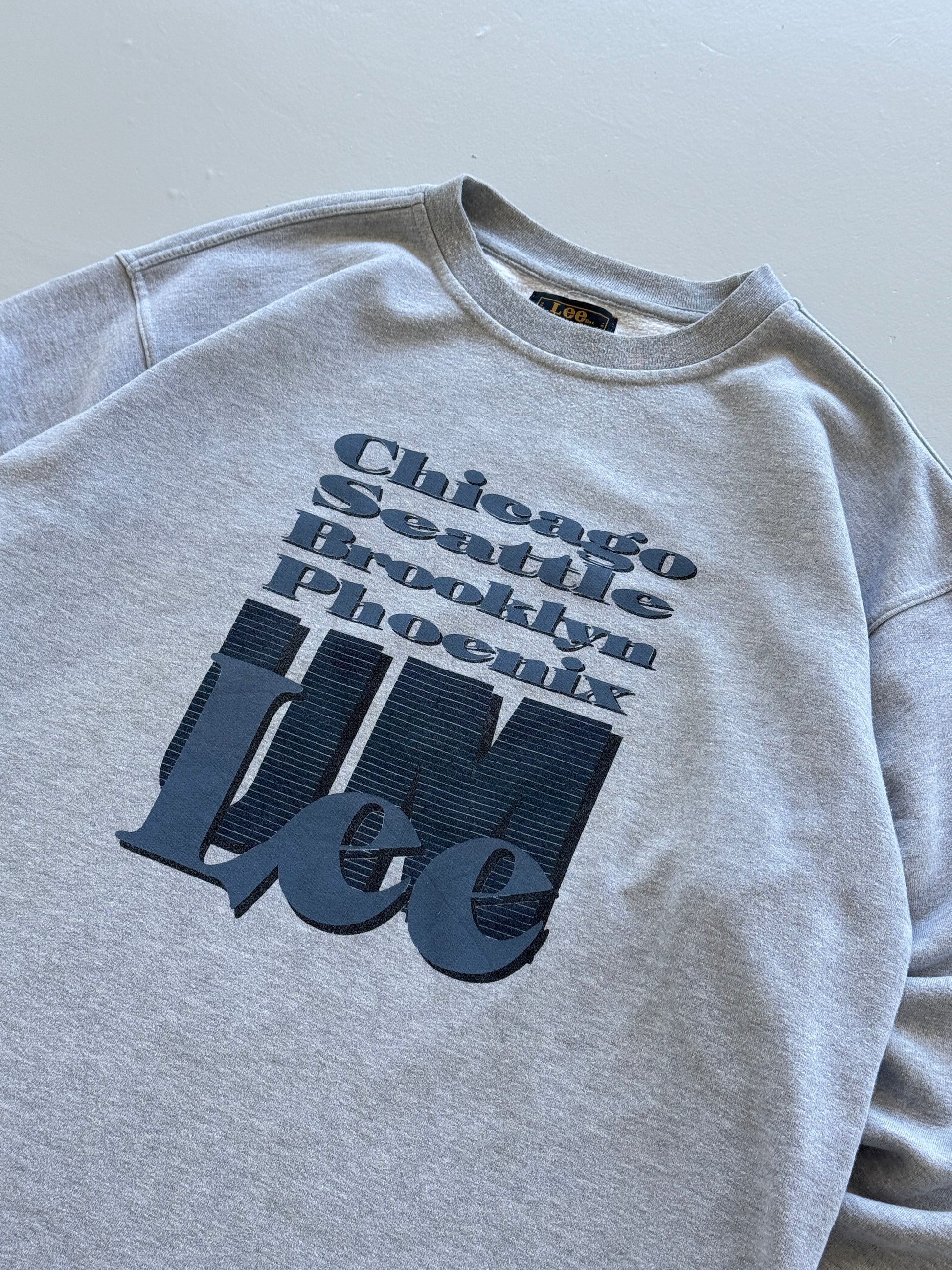 Grey Lee 90's Vintage Union Made Graphic Sweatshirt Jumper - XL