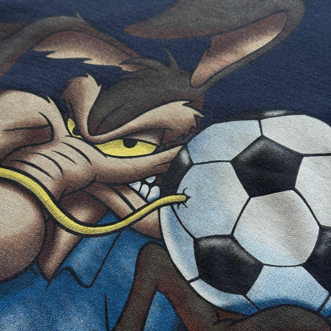 Navy Blue Wiley Coyote 90’s Disney Vintage Graphic Sweatshirt - Medium