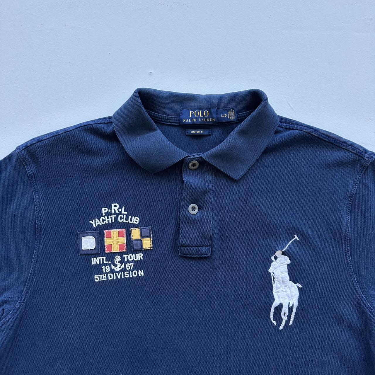 Navy Ralph Lauren Big Pony 00’s Vintage Polo Shirt - Medium