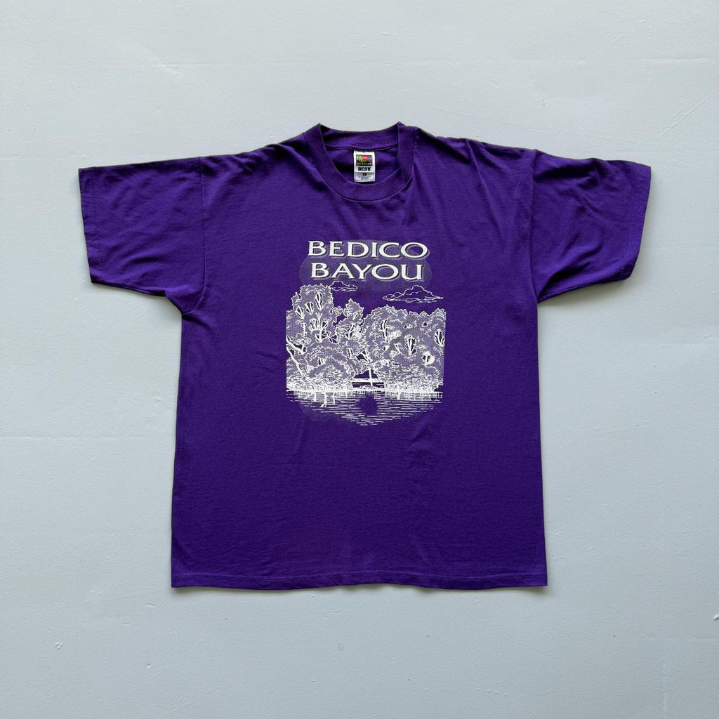 Purple Bedico Bayou Vintage 90s T-shirt - XL