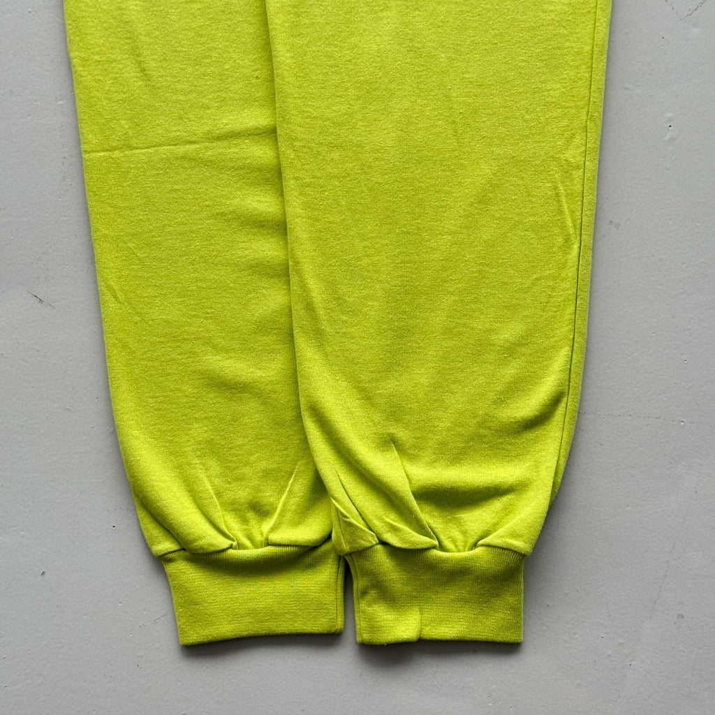 Lime Green Kappa 90’s Dead-stock Tracksuit Jogging Bottoms - Medium