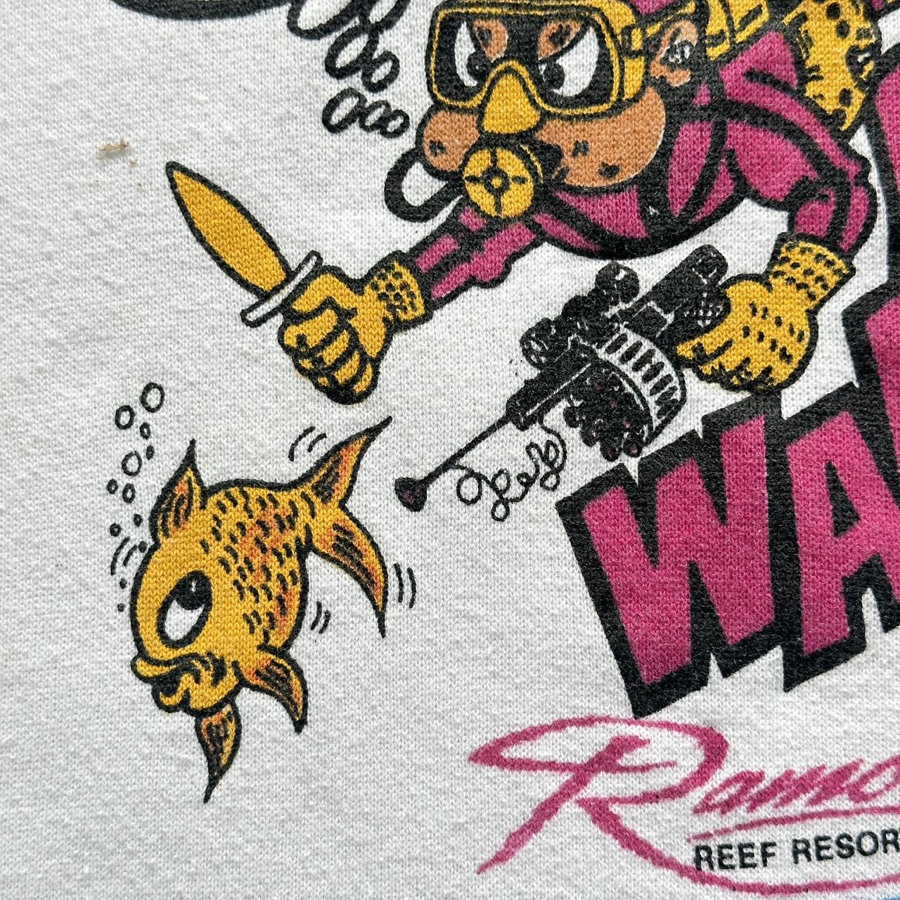 White Reef Warrior Vintage 90s Sweatshirt - Large