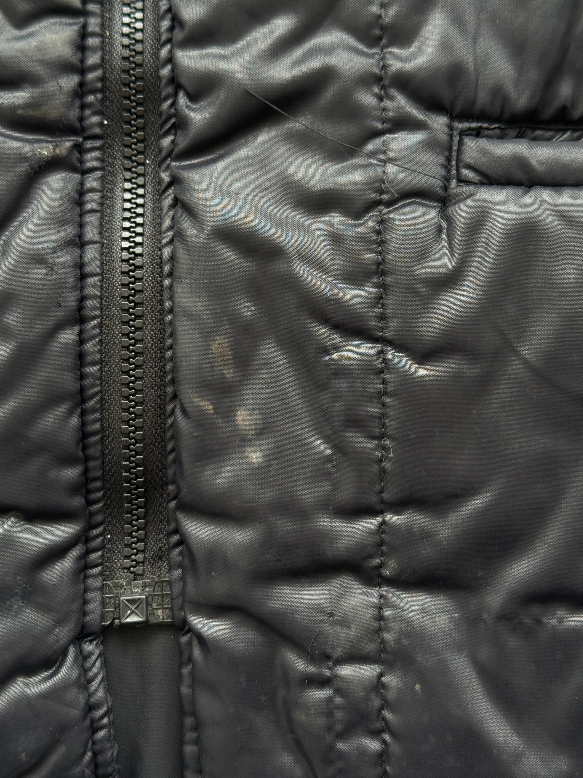 CB Radio Nuts Patch Quilted 70s/80s Vintage Gilet Vest - XL
