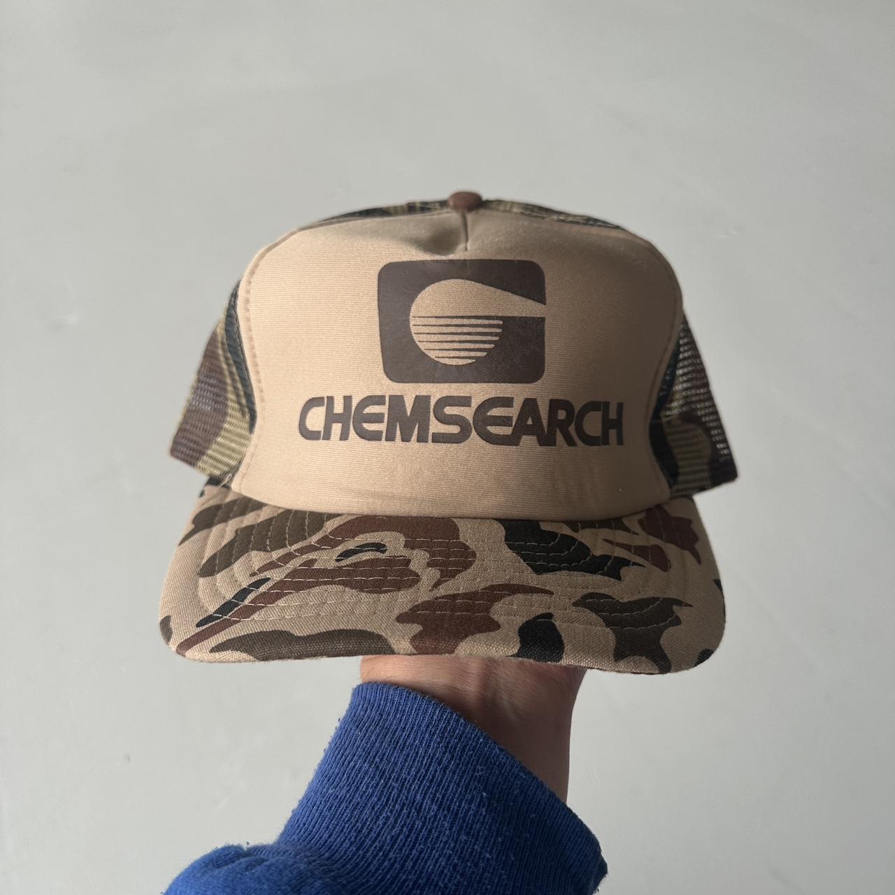 Camo Chemsearch Mesh and Foam Trucker SnapBack Cap