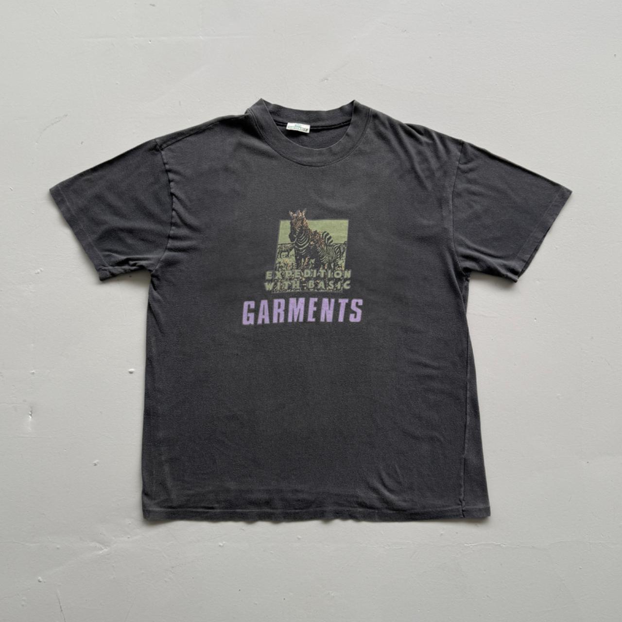 Faded Black Expedition with Basics 90s Vintage T-Shirt - Large