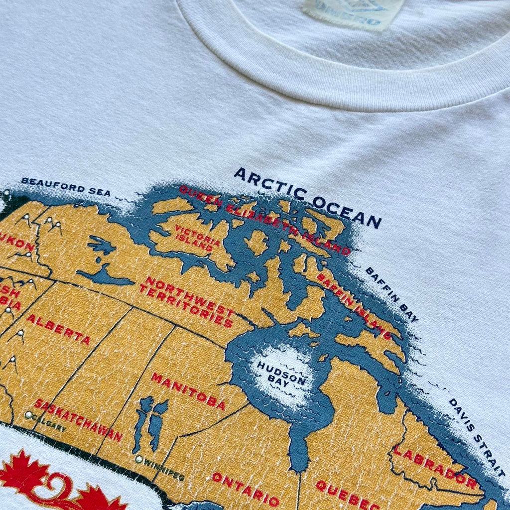 White Canada Tourist Vintage 90's T-shirt - XL