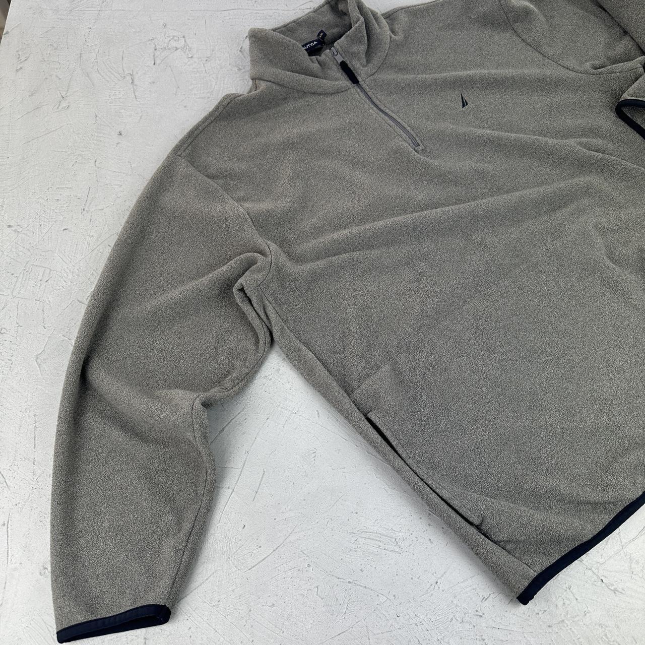 Grey Naurtica Quarter-Zip 90s vintage Fleece - 2XL