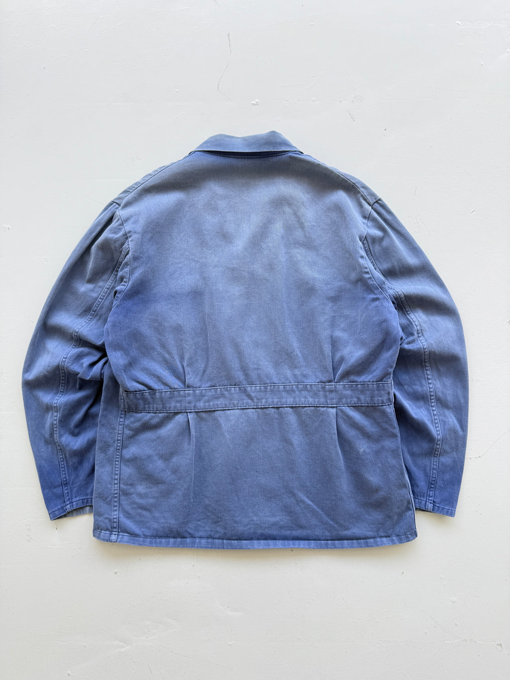 Faded Blue French Vintage Workwear Chore Jacket CH369 - XL