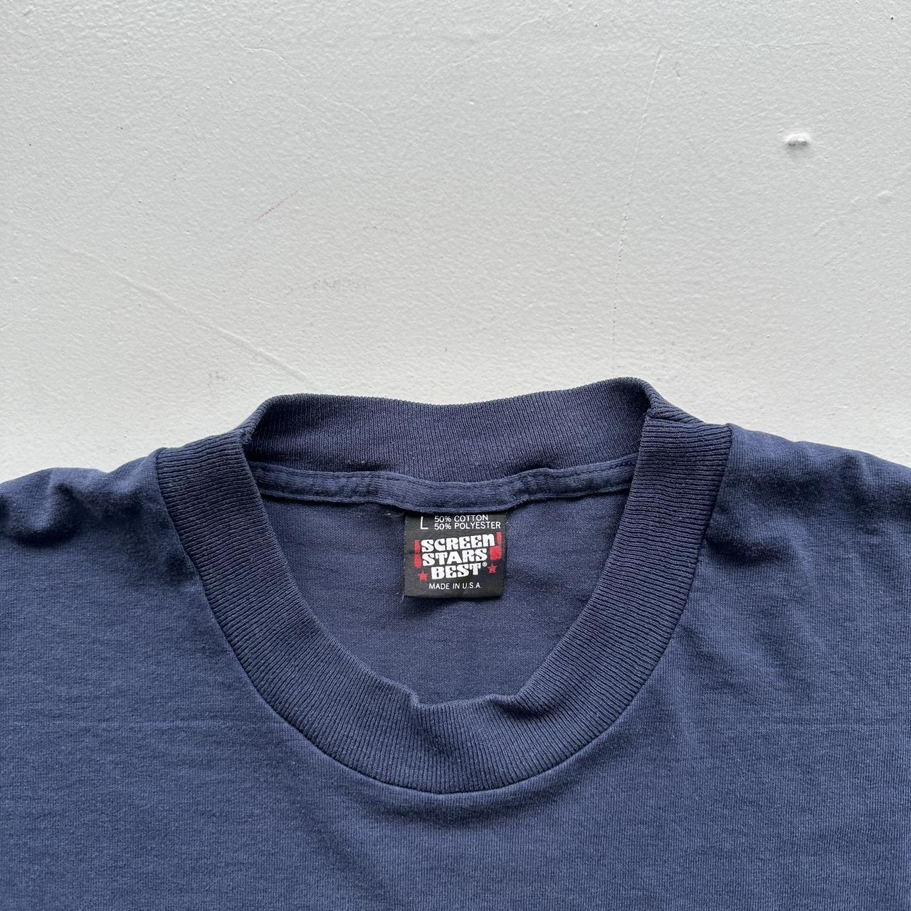 Fire District Navy 90s Vintage T-shirt - Medium