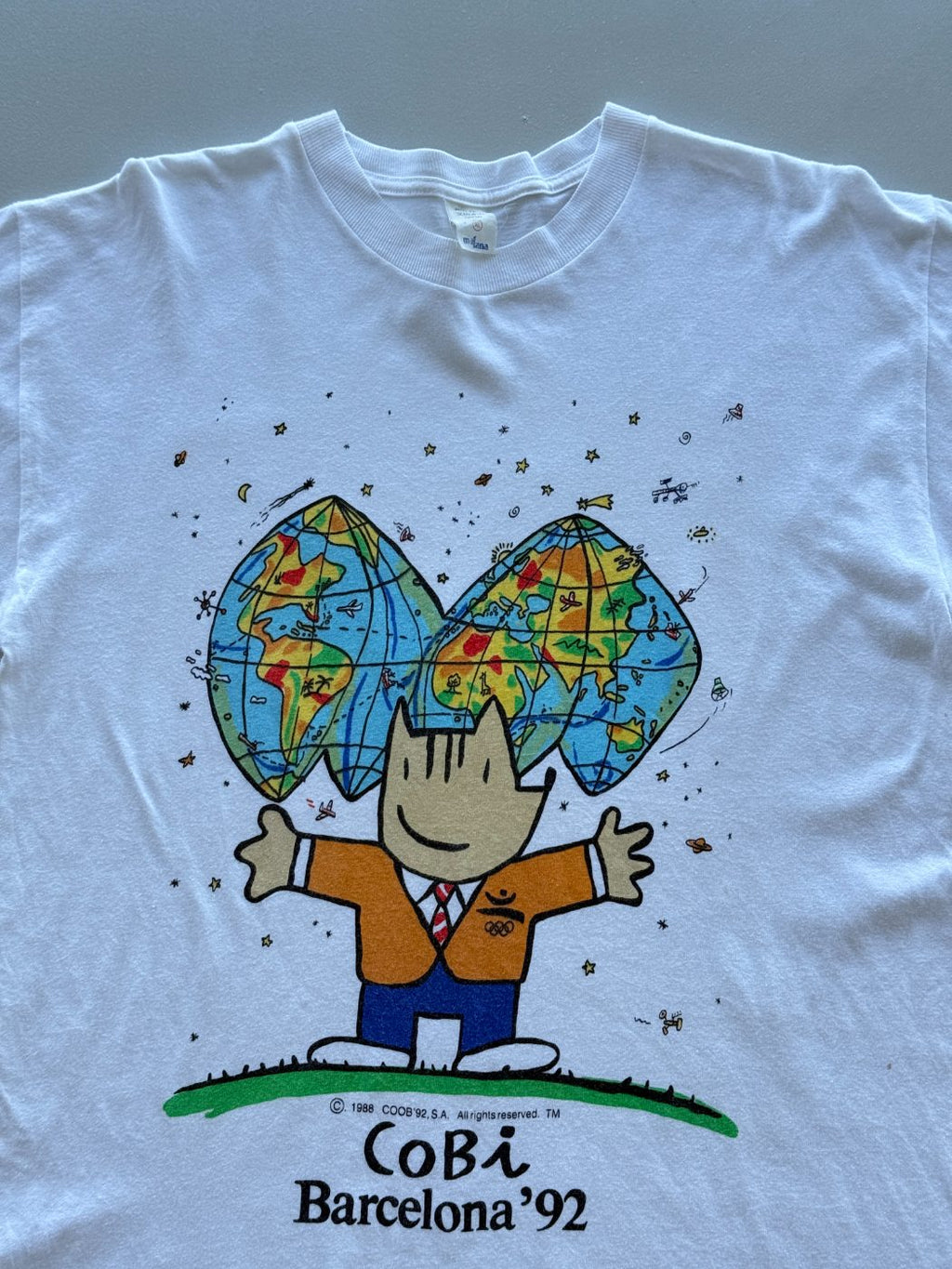 Cobi Barcelona '92 Olympics Vintage T-Shirt - XL
