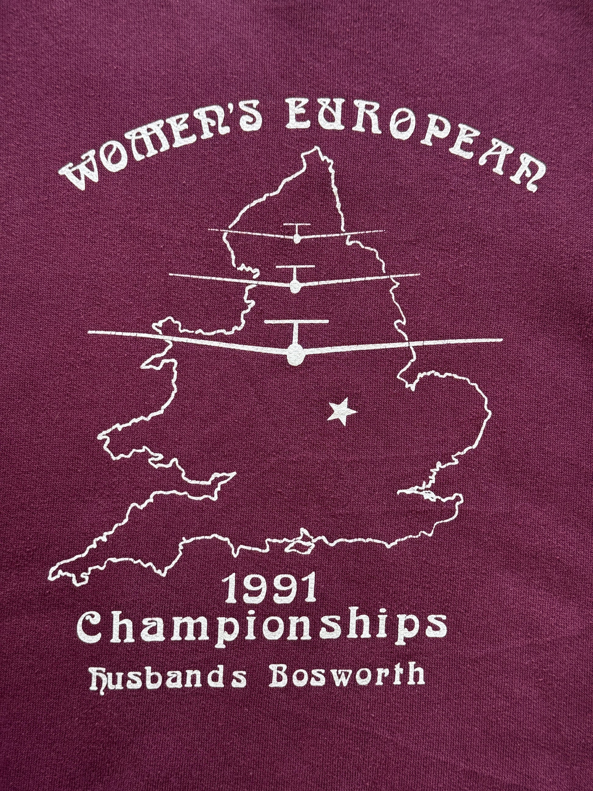 Women's European Gliding Championships 1991 Vintage Sweatshirt - XL