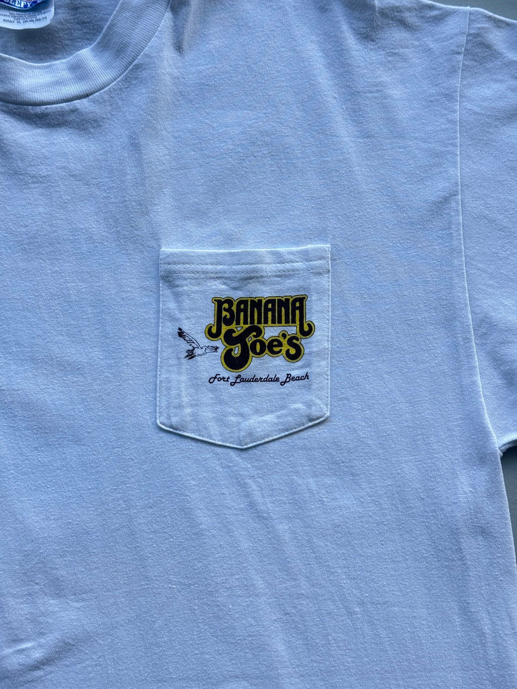 Banana Joe's Fort Lauderdale Beach Vintage Tourist Graphic T-Shirt - XL