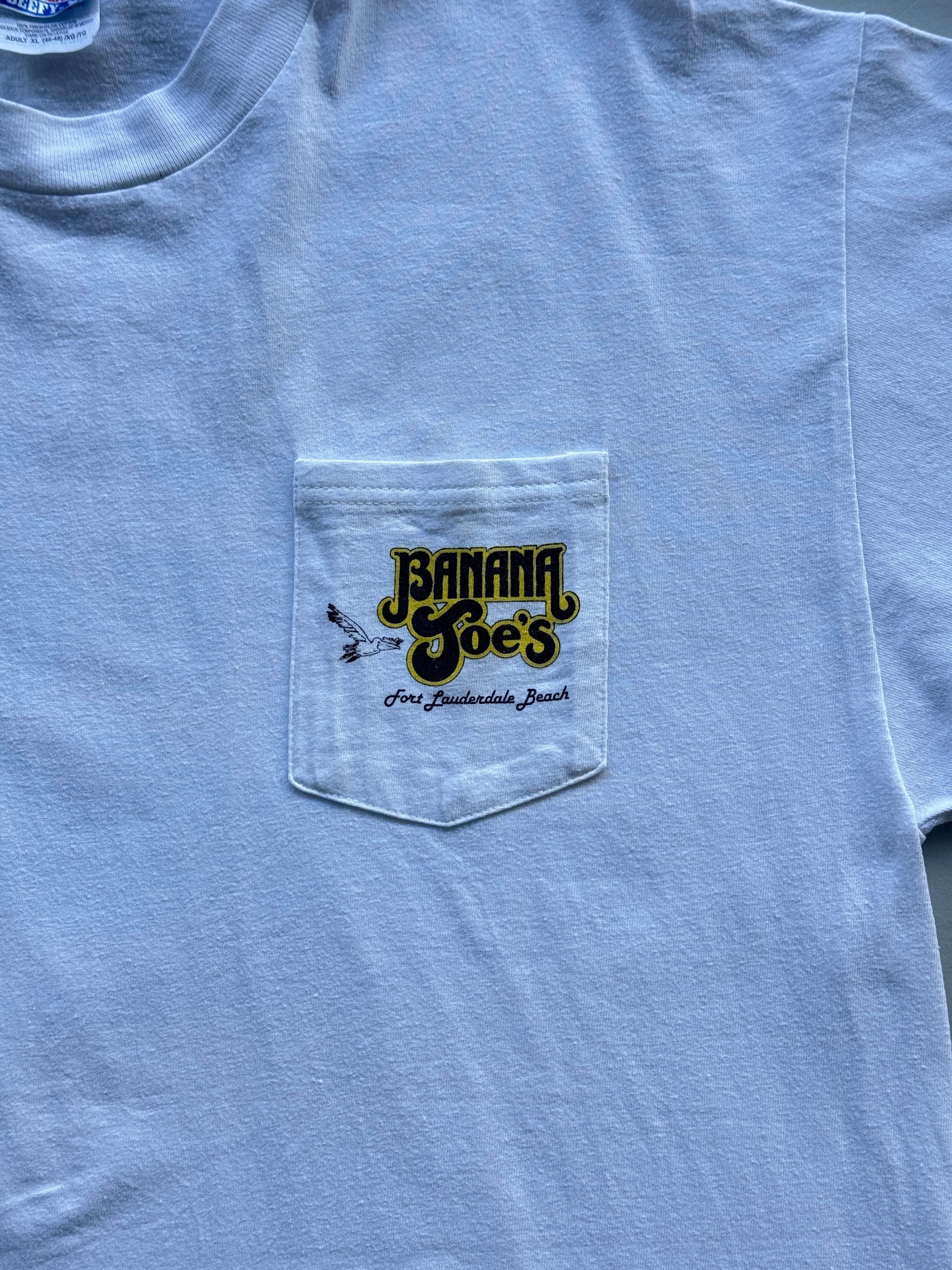 Banana Joe's Fort Lauderdale Beach Vintage Tourist Graphic T-Shirt - XL