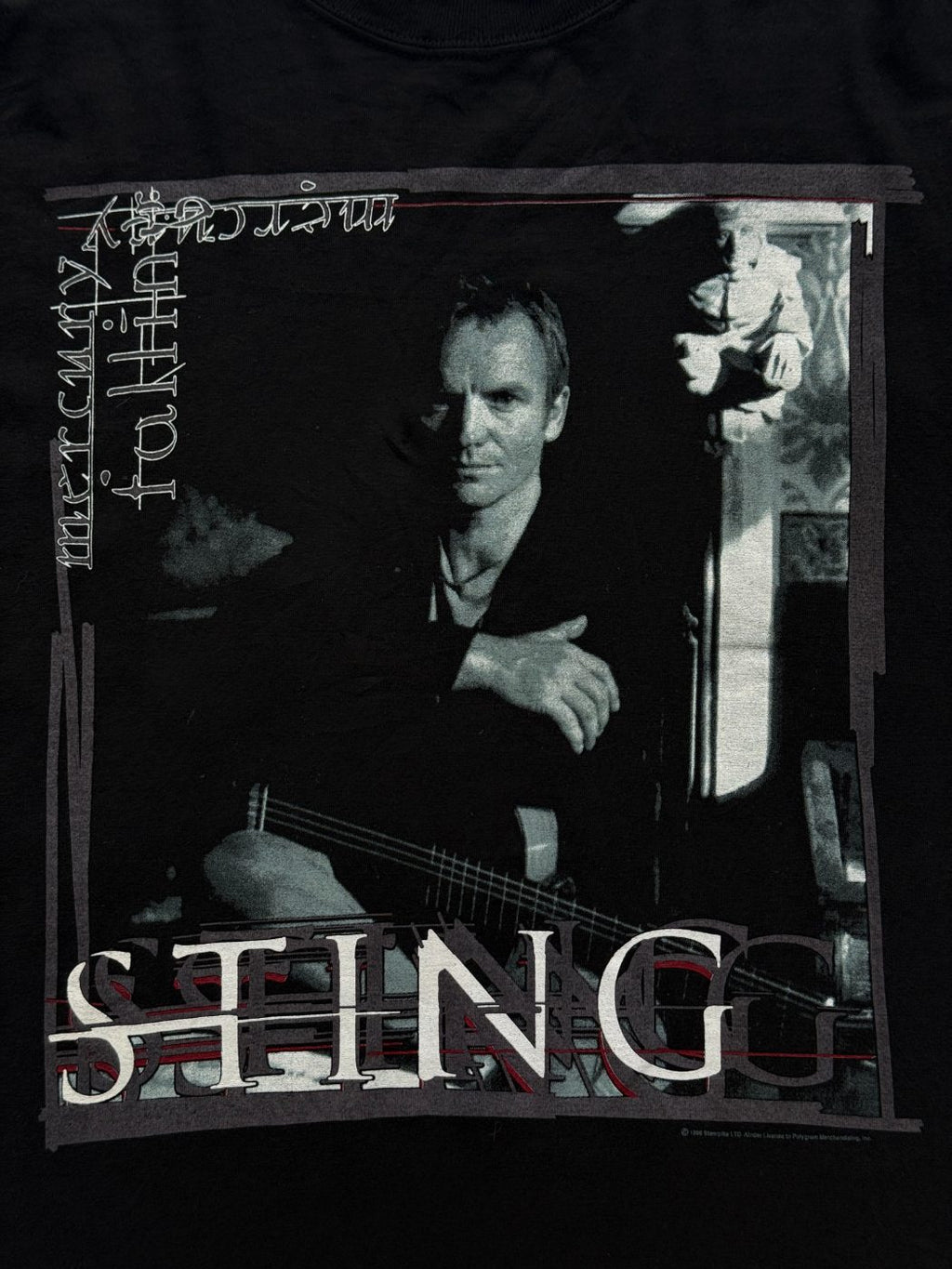 Sting Mercury Falling European Tour 1996 Vintage Band T-Shirt - XL
