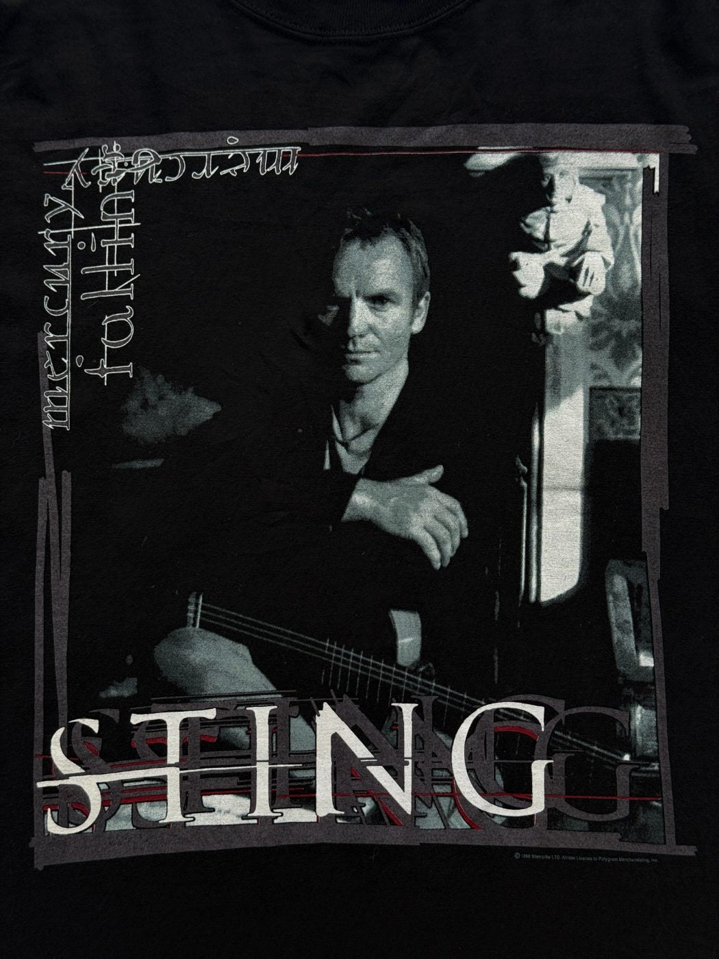 Sting Mercury Falling European Tour 1996 Vintage Band T-Shirt - XL