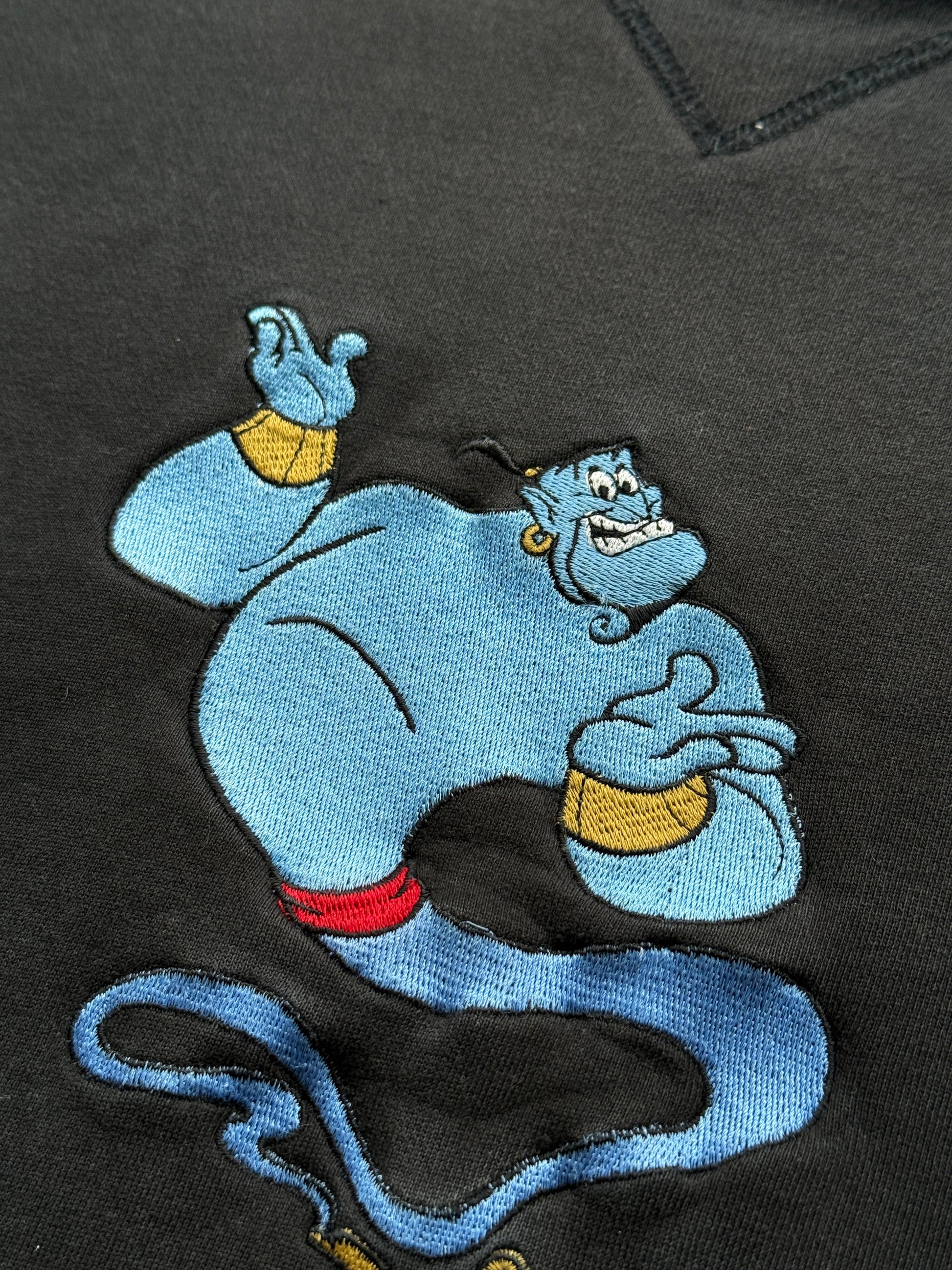 Disney Aladdin Genie 90's Vintage Embroidered Sweatshirt - Large