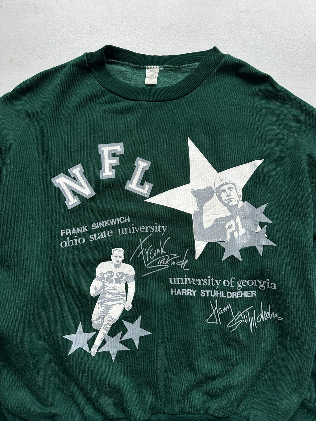 Green NFL 90's Vintage Graphic Sweatshirt Jumper - Large