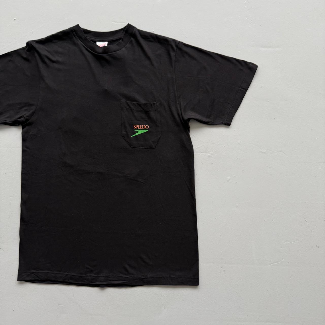 Black Speedo 90s Deadstock Graphic T-Shirt - Medium