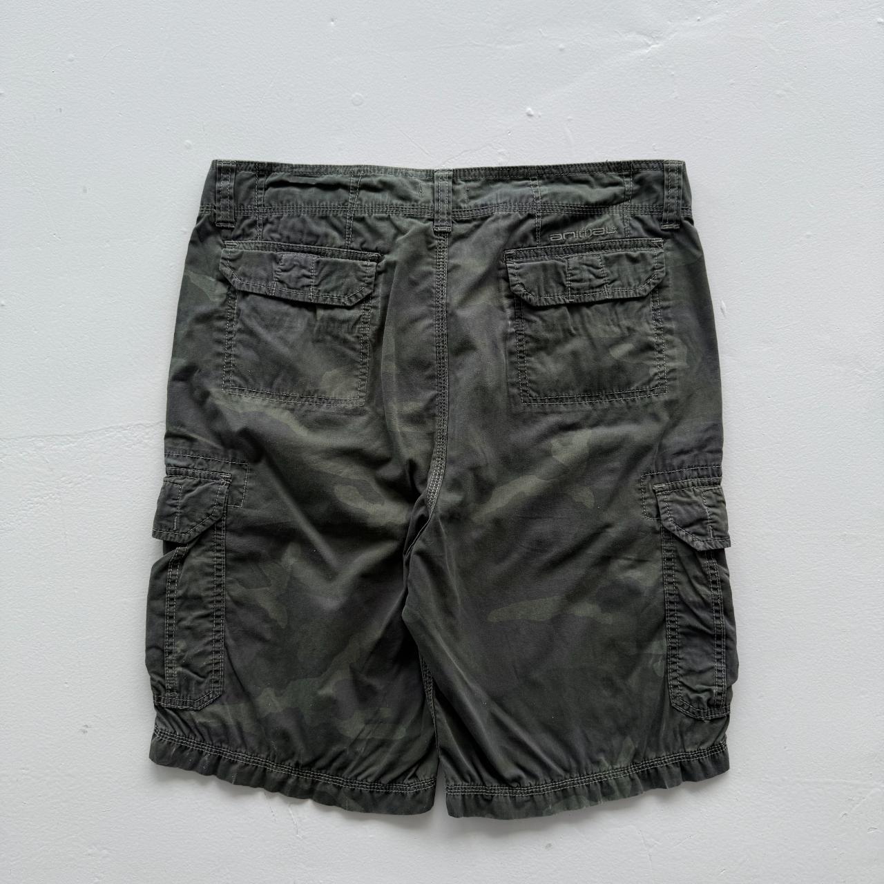 Dark Green Animal Surfwear Cotton 00’s Cargo Shorts - 32"