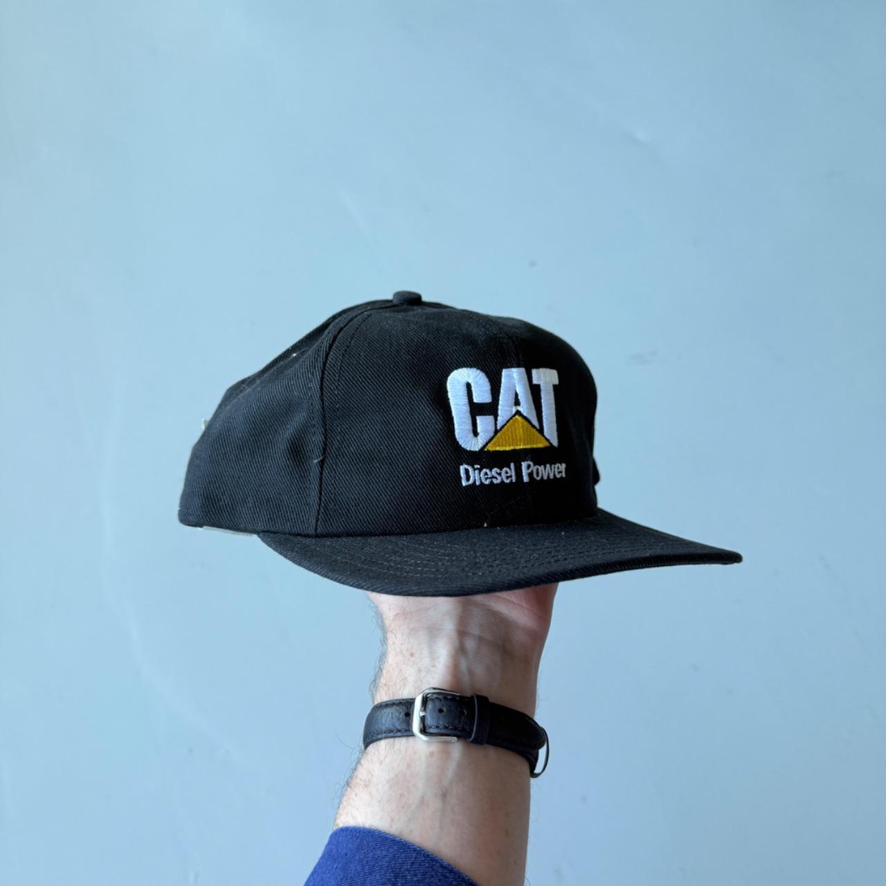 Black CAT Vintage Deadstock SnapBack Trucker Cap
