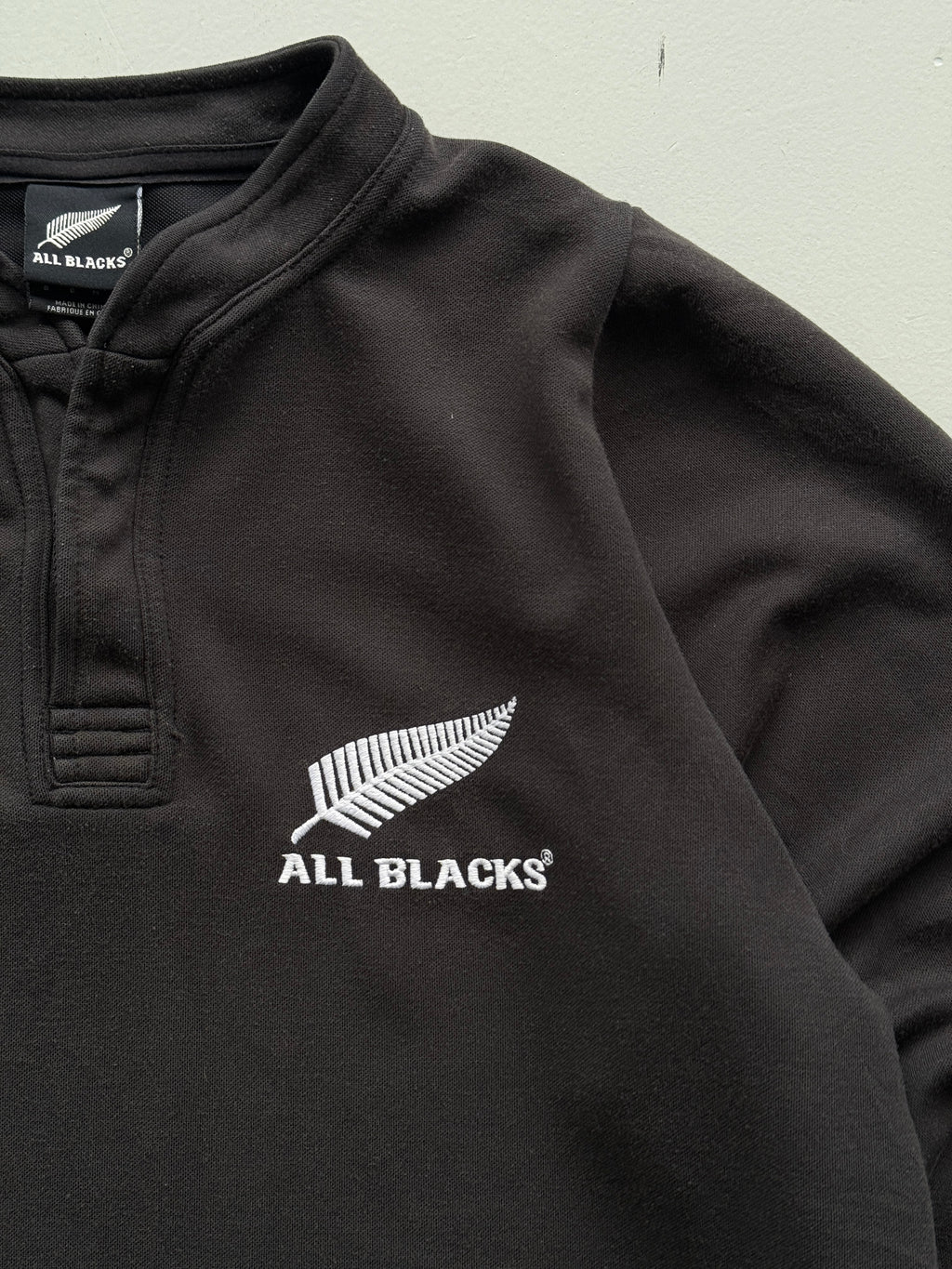 Adidas New Zealand 00's Vintage All Blacks Home Rugby Jersey - Small