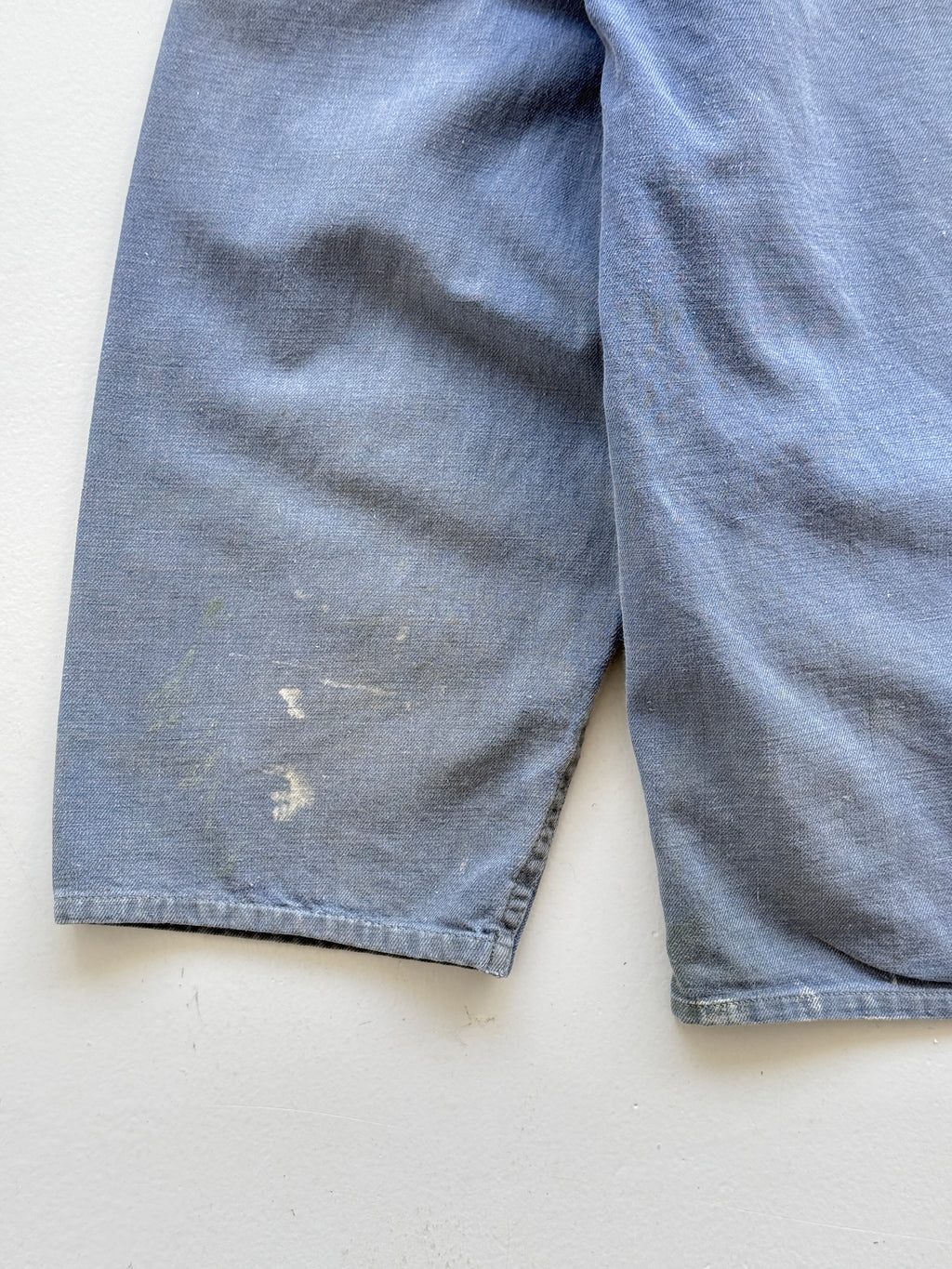 Thrashed Blue French Vintage Workwear Chore Jacket CH359 - Small