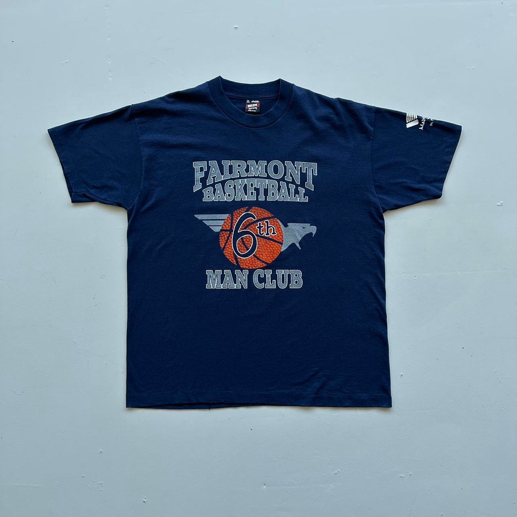 Fairmont Basketball Navy 90s Vintage T-shirt - XL