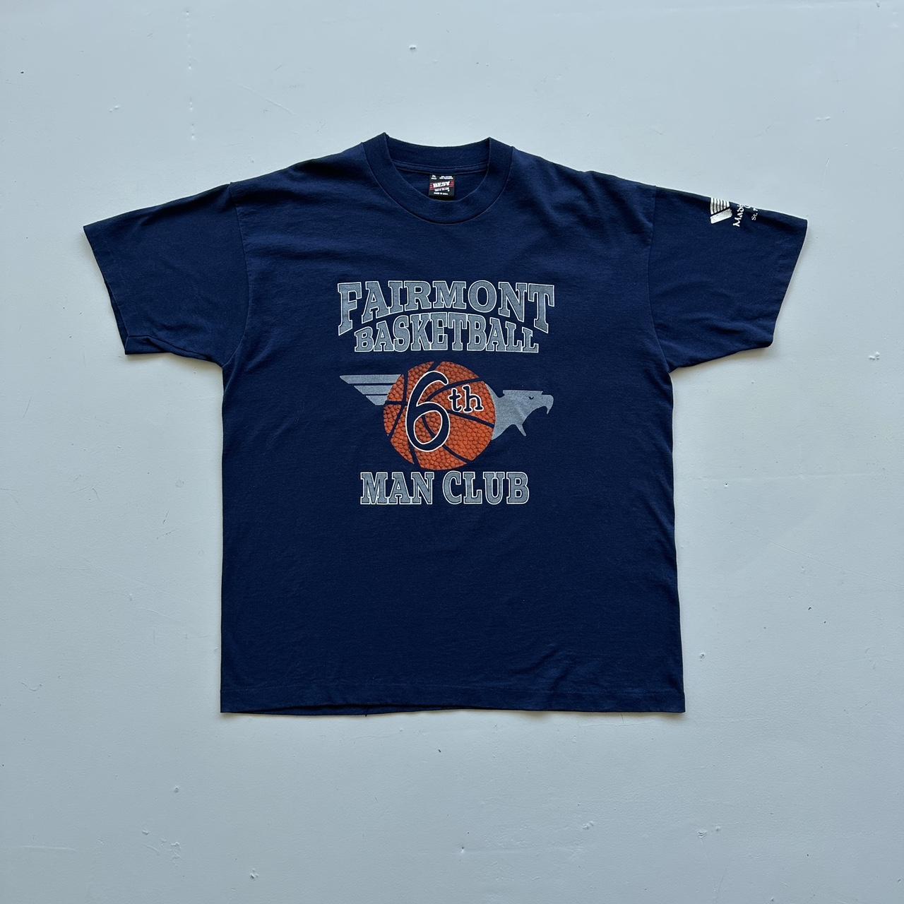 Fairmont Basketball Navy 90s Vintage T-shirt - XL