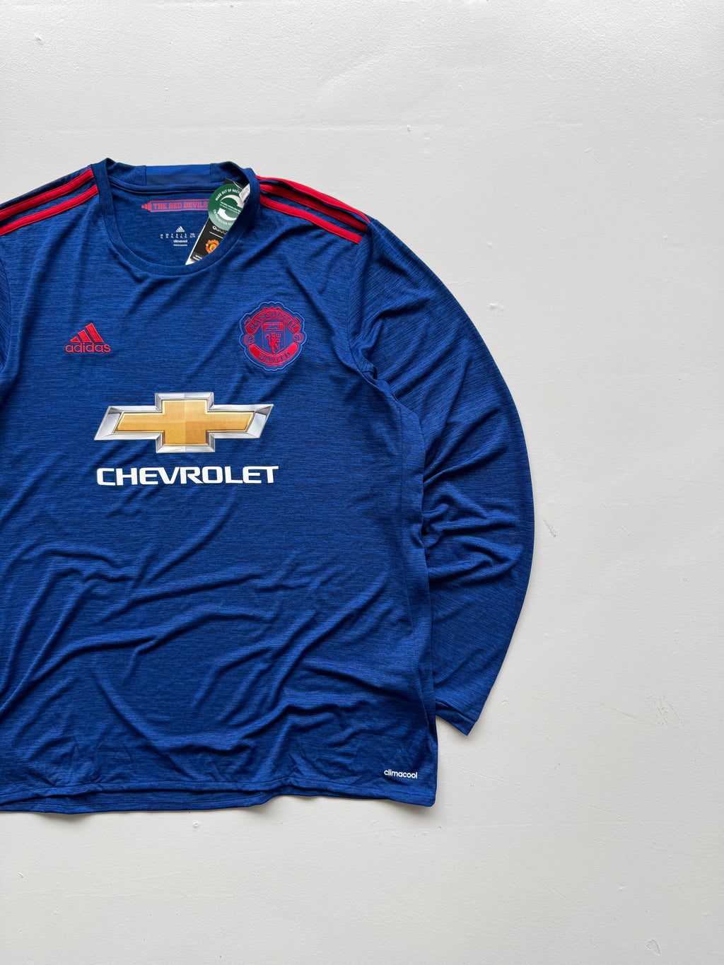 Adidas Manchester United Away 2016 Vintage Long Sleeve Football Shirt - XL