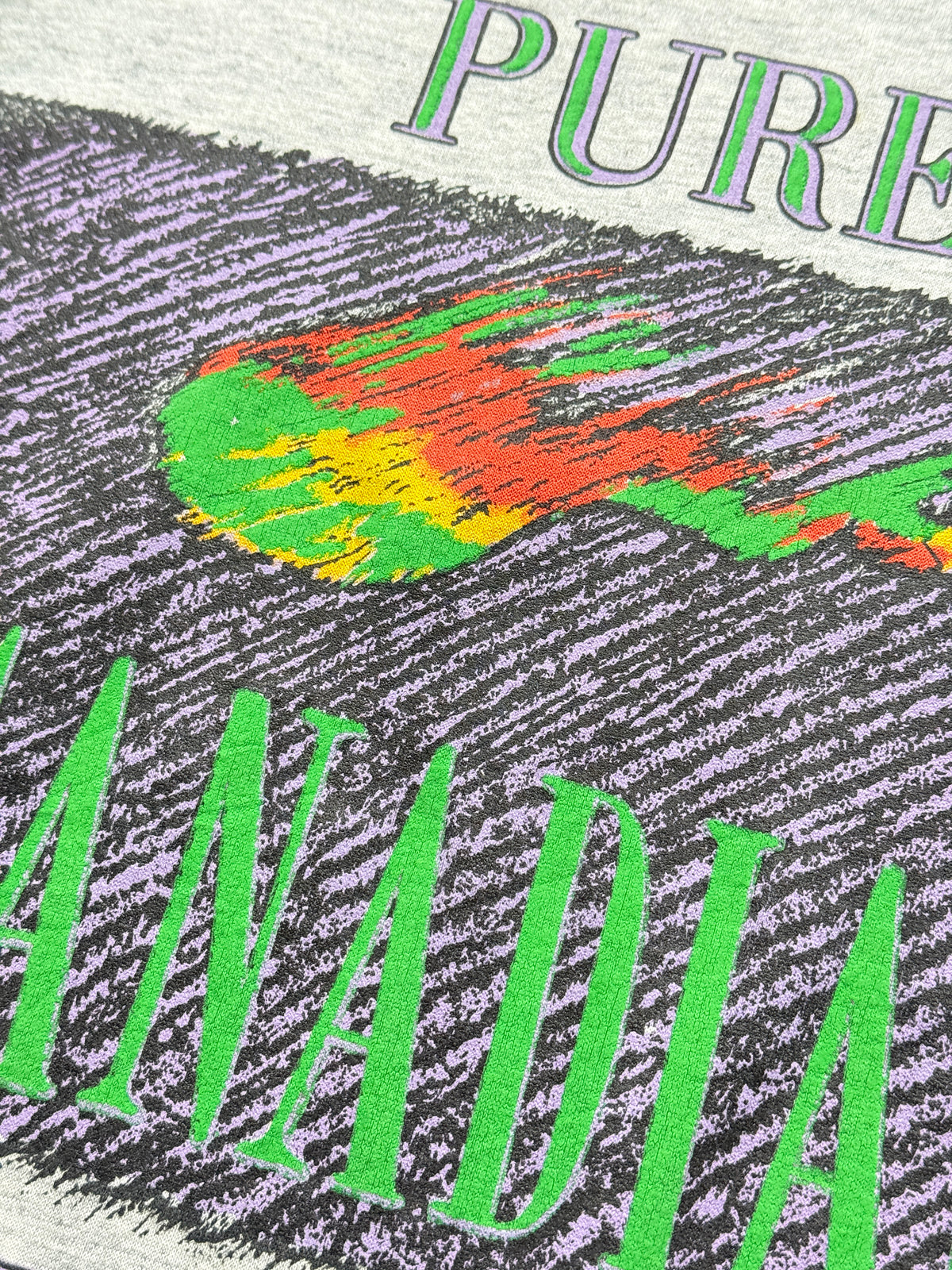 Pure Canadian Sweats 90's Vintage Graphic Sweatshirt - Medium