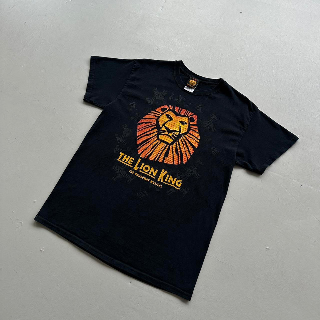 Black The Lion King Broadway Musical 00s Vintage T-shirt - Medium