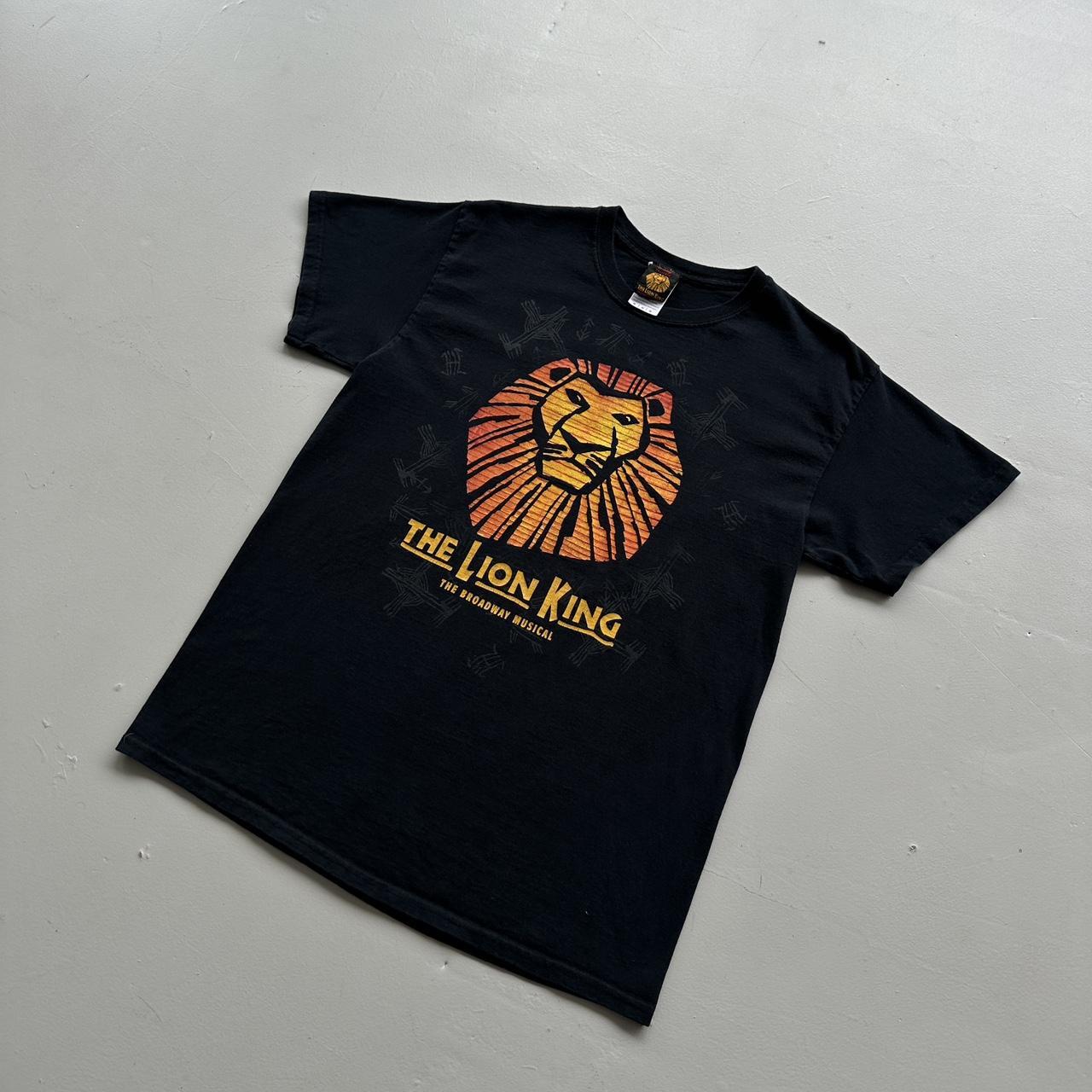 Black The Lion King Broadway Musical 00s Vintage T-shirt - Medium