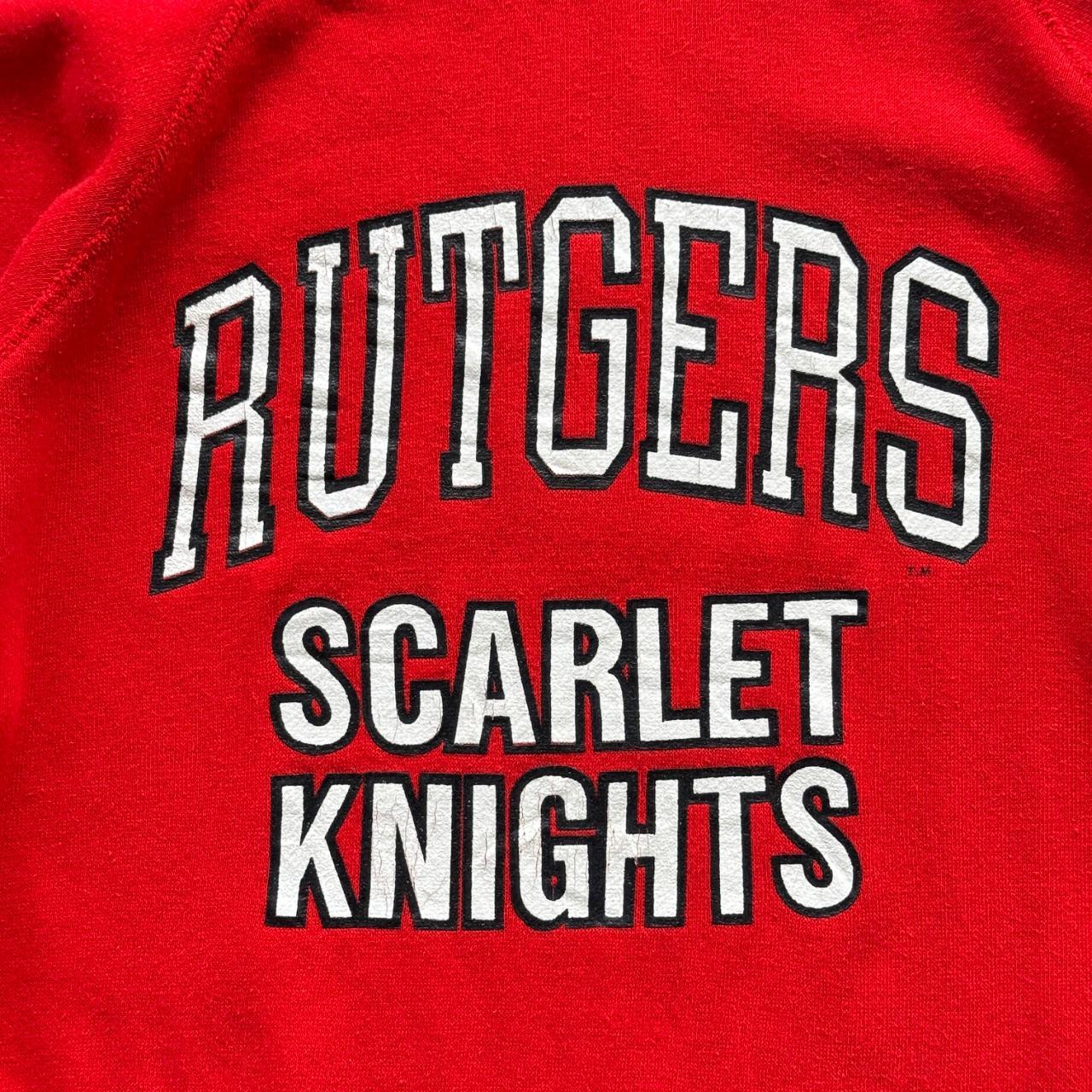 Red Rutgers College 90’s Vintage Graphic Sweatshirt - Small