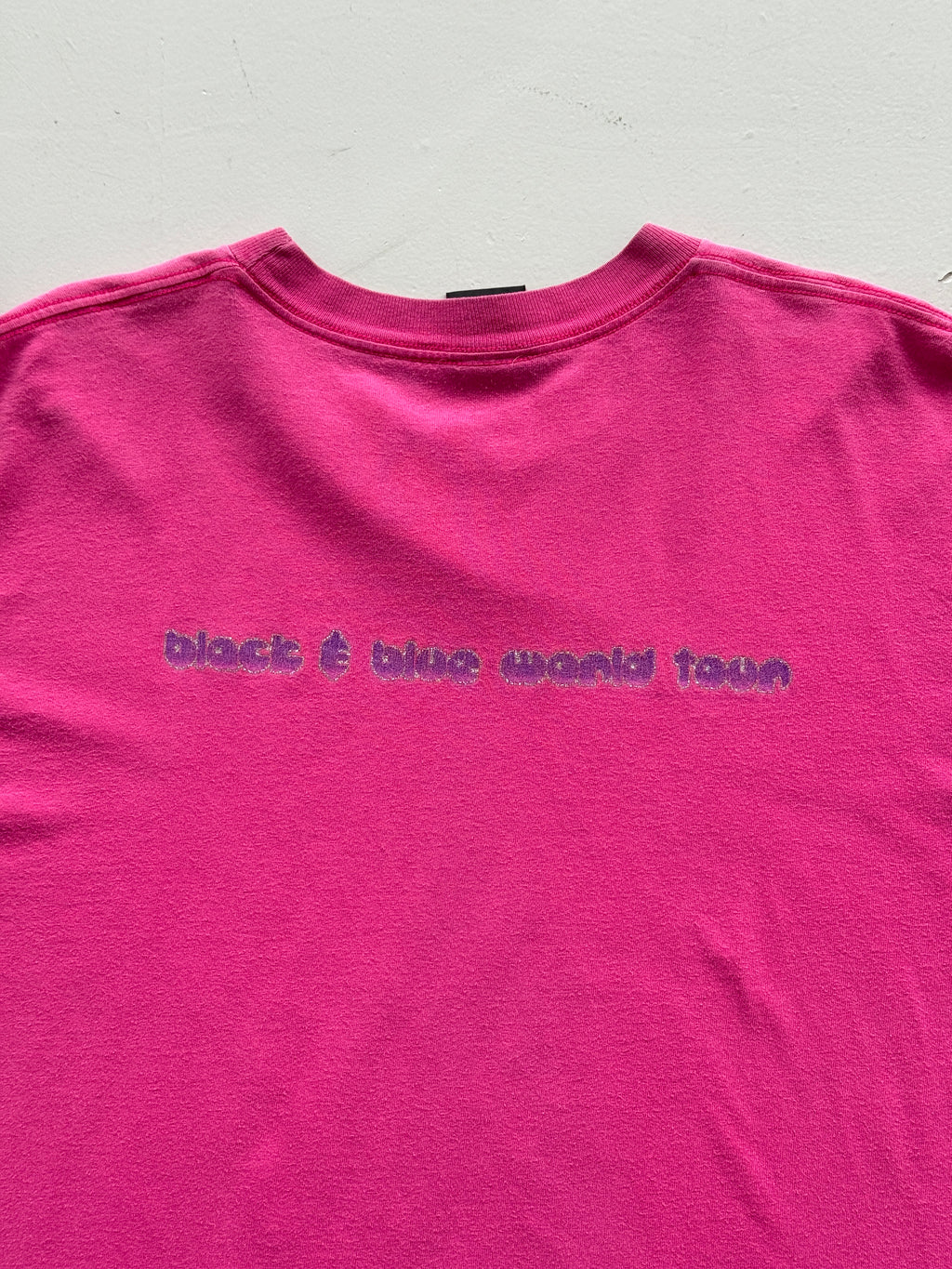 Pink Backstreet Boys 90's Vintage Giant Label Graphic Band T-Shirt - Large