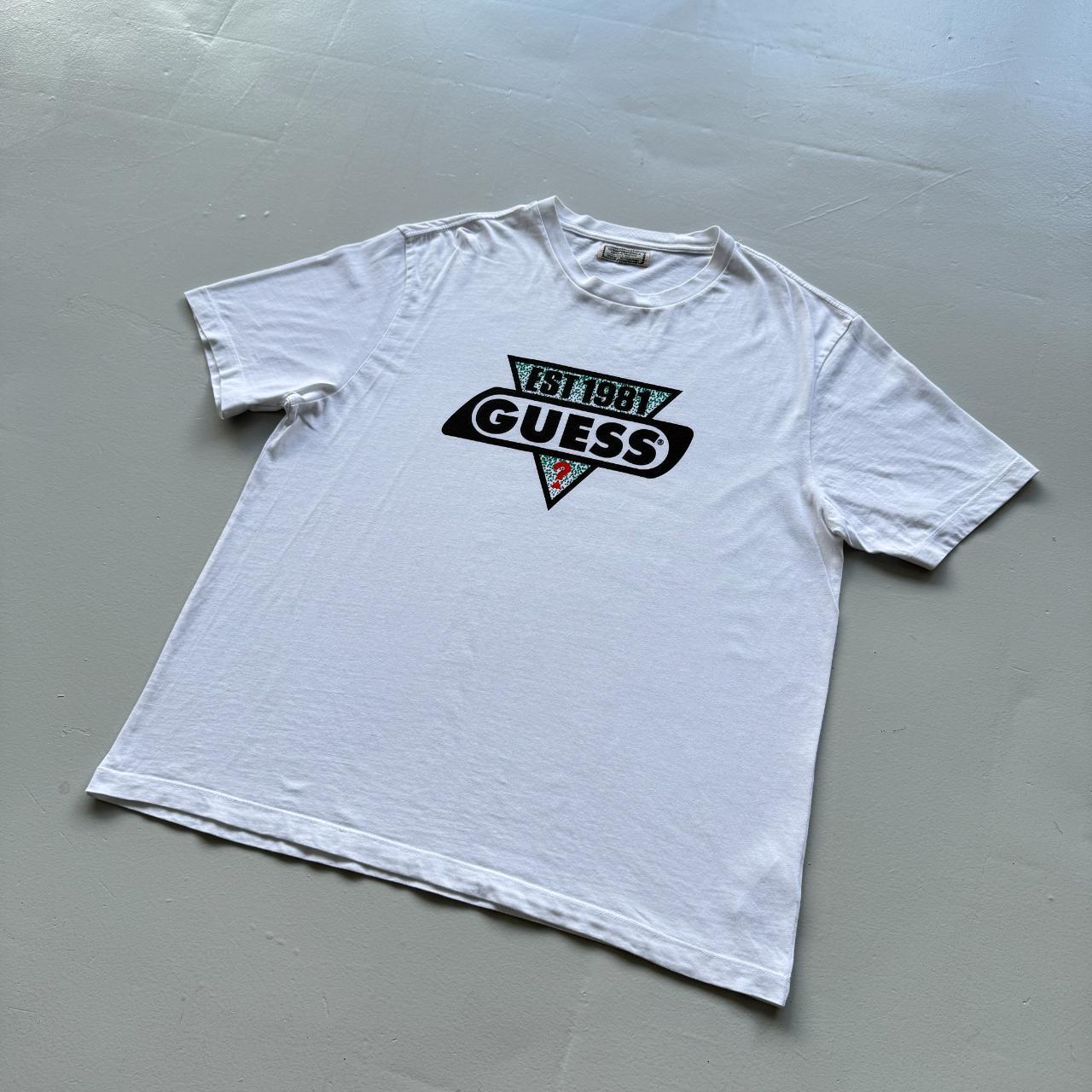 White Guess Vintage 90s T-shirt - XL