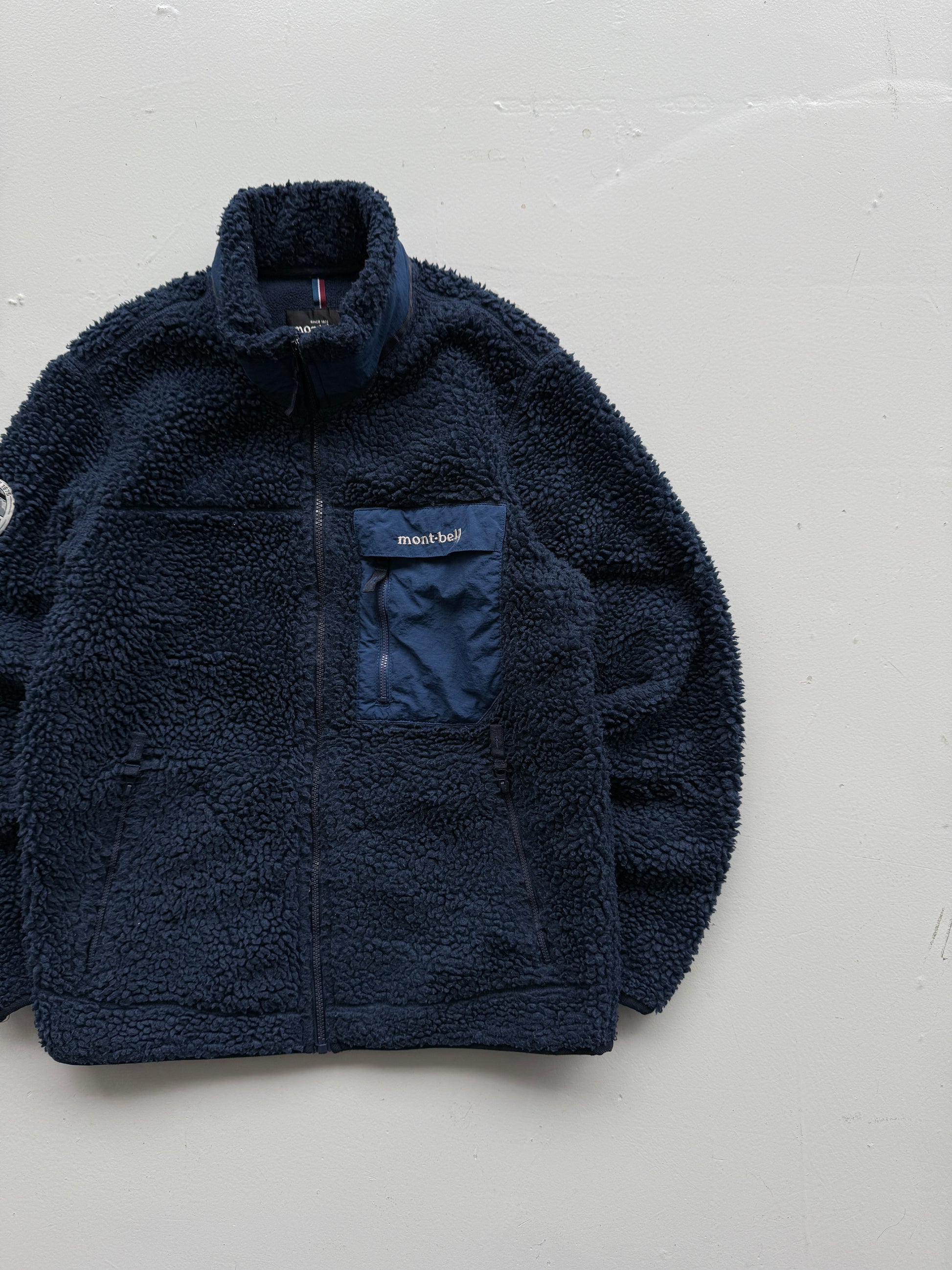 Blue Mont Bell Climbplus Shearling Fleece Jacket - XS