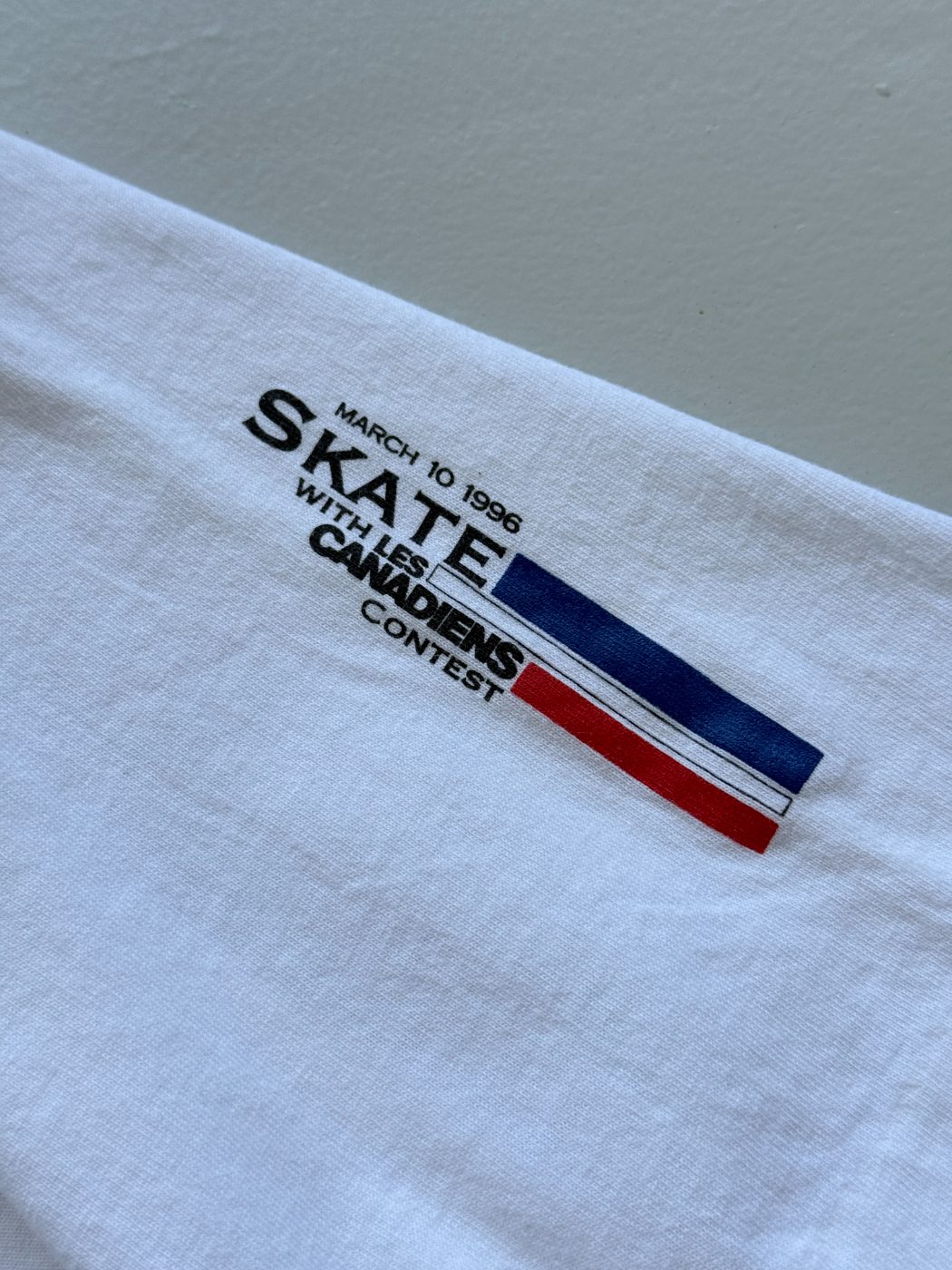 Hanes Montreal Canadiens Skate With Les Canadiens 1996 Vintage Single Stitch T-S