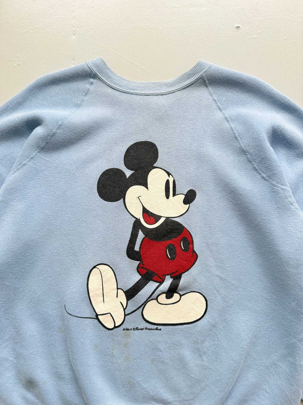 Blue Mickey Mouse 90's Vintage Disney Graphic Sweatshirt Jumper - Small