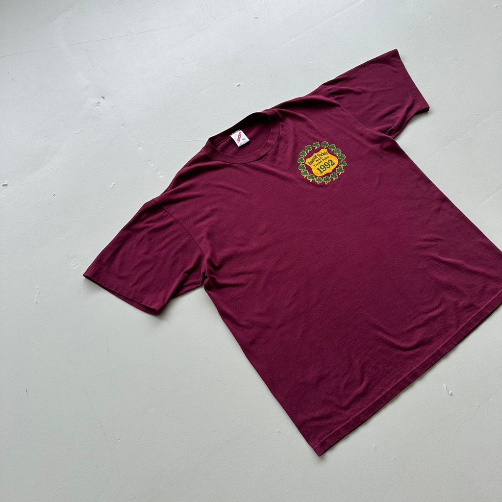Burgundy Emerald City Police 90s Vintage T-shirt - XL