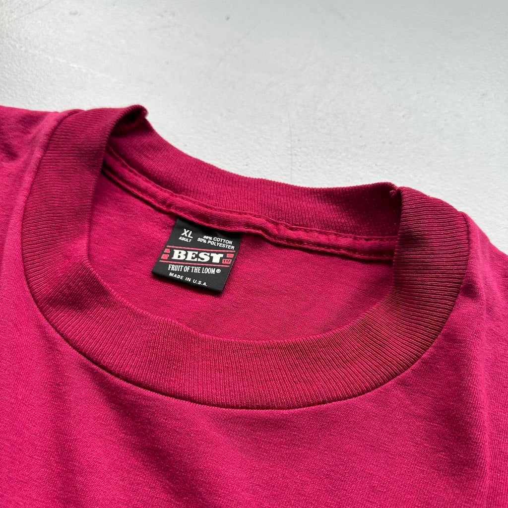 Burgundy Red Little Theatre 90s Vintage T-shirt - Large