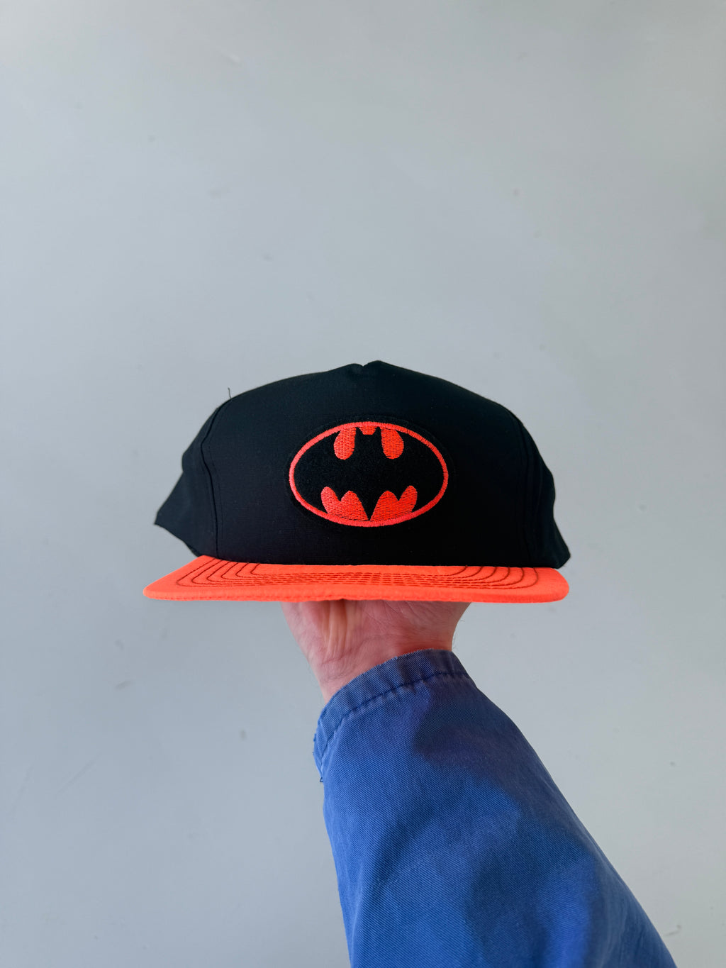 Black Batman Vintage 90's Cotton SnapBack Trucker Cap