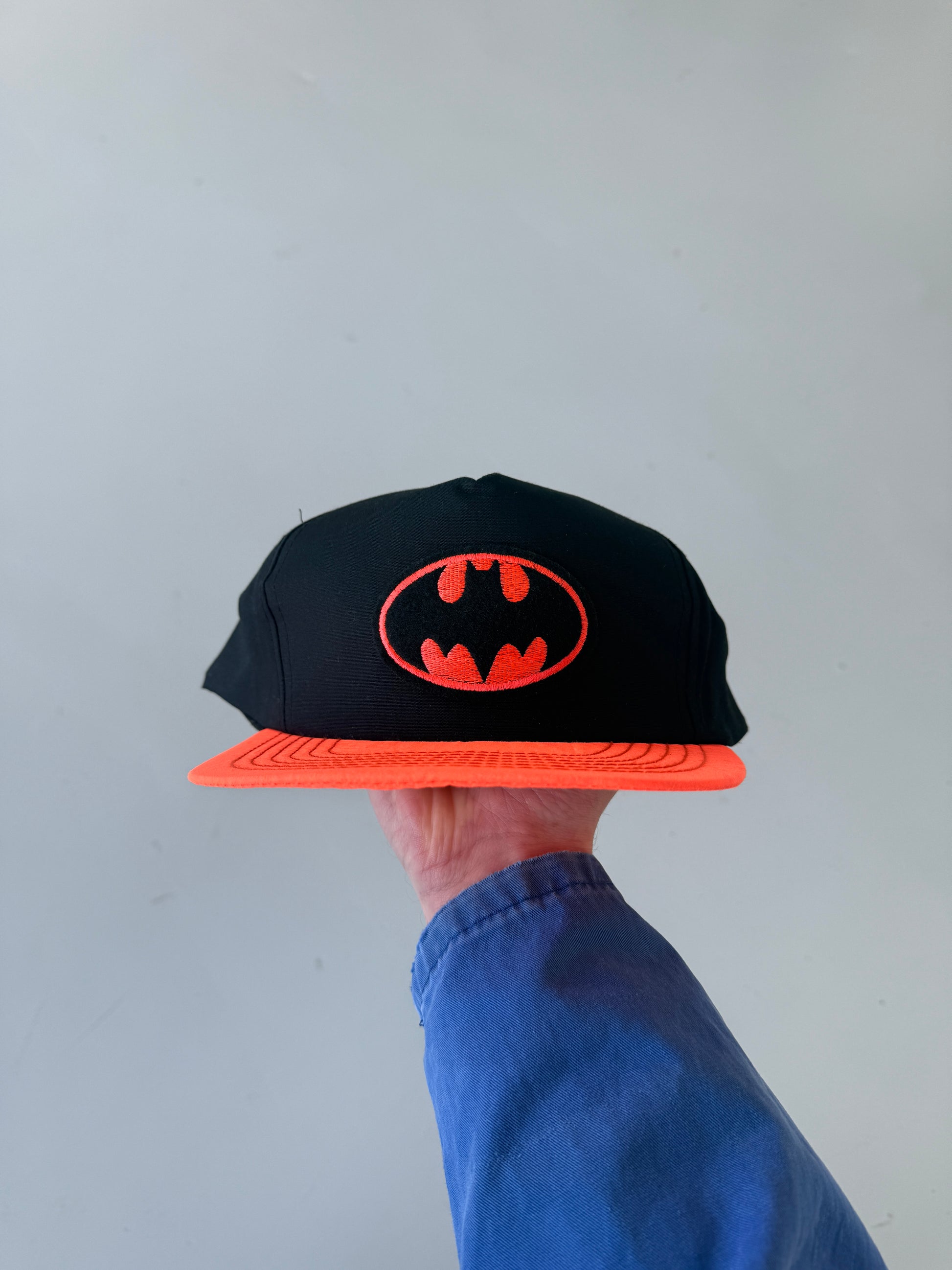 Black Batman Vintage 90's Cotton SnapBack Trucker Cap
