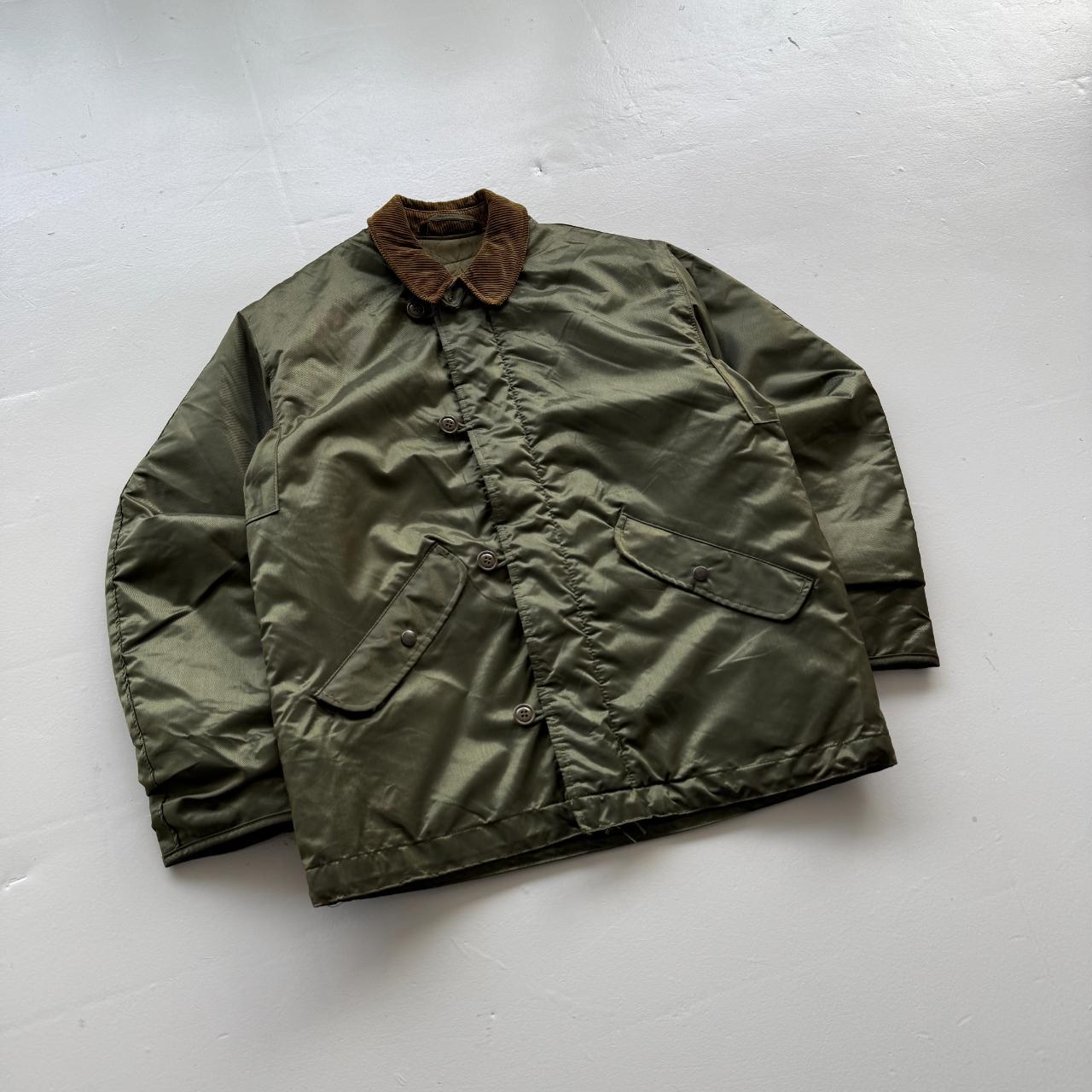 Khaki Alpha Industries US Military Extreme Cold Weather Jacket Vintage 80s Jacket - Small