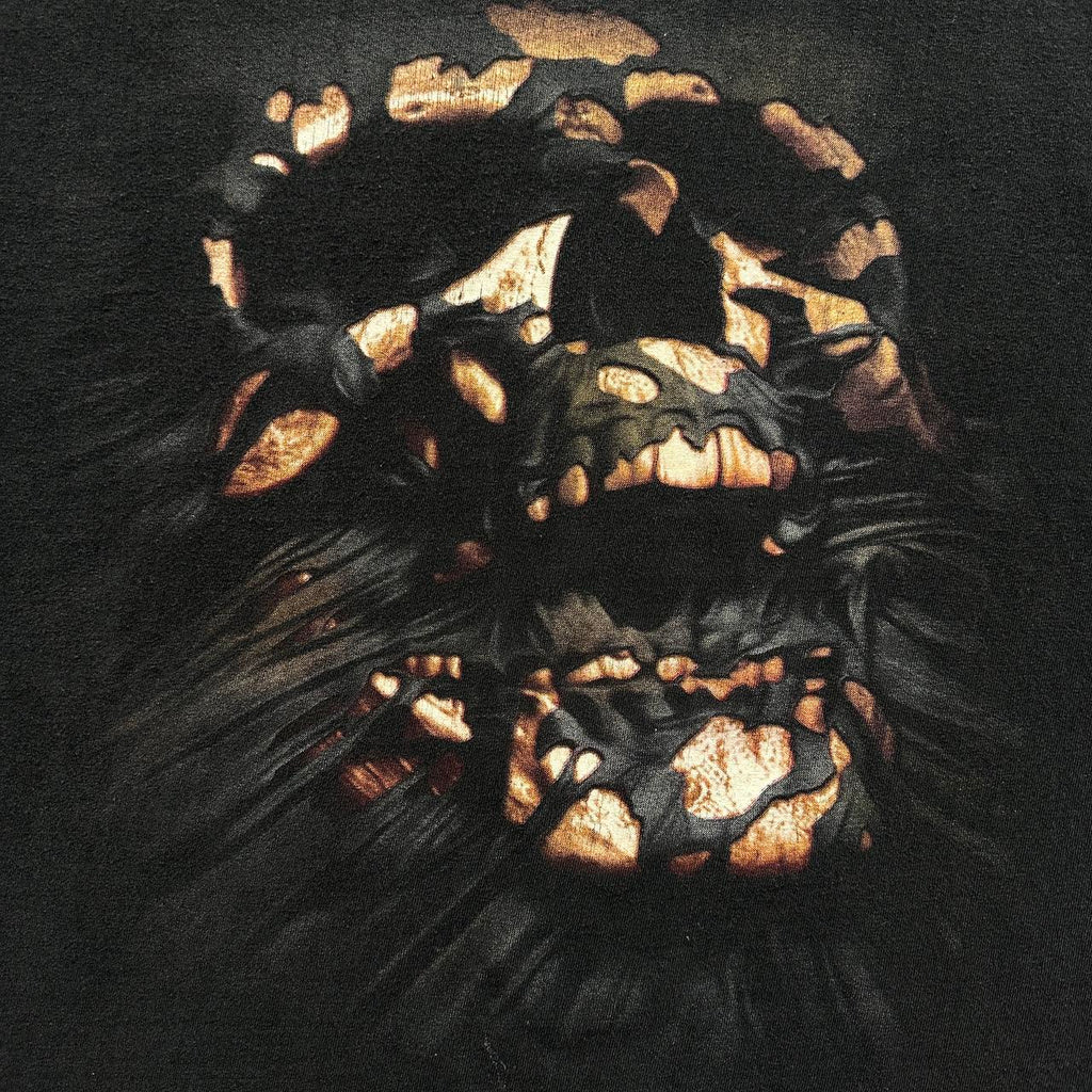 Black Gothic Skull Y2K 00s Vintage T-shirt - Boxy Large