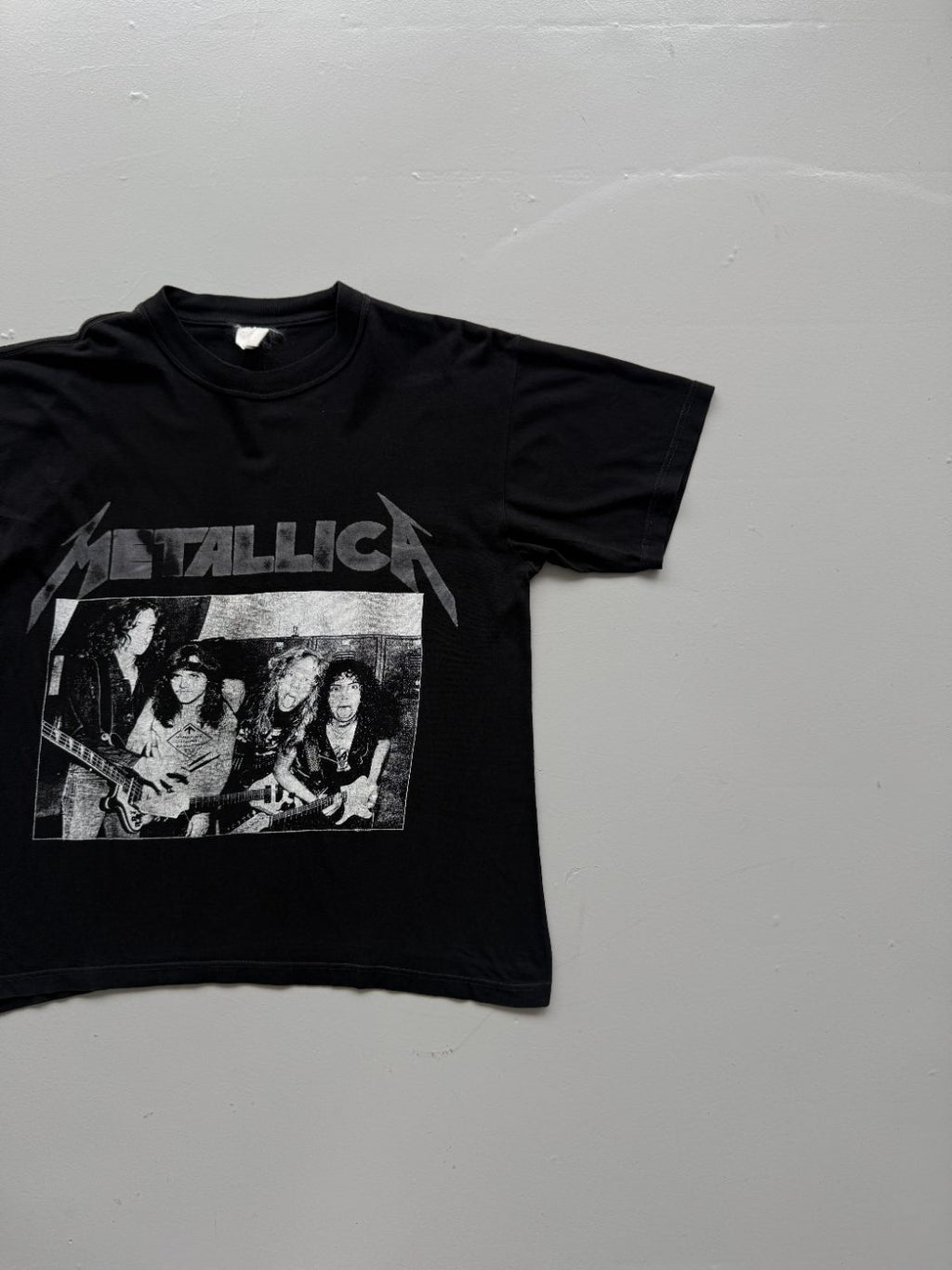 Metallica Band Photo 90's Vintage Graphic T-Shirt - Large