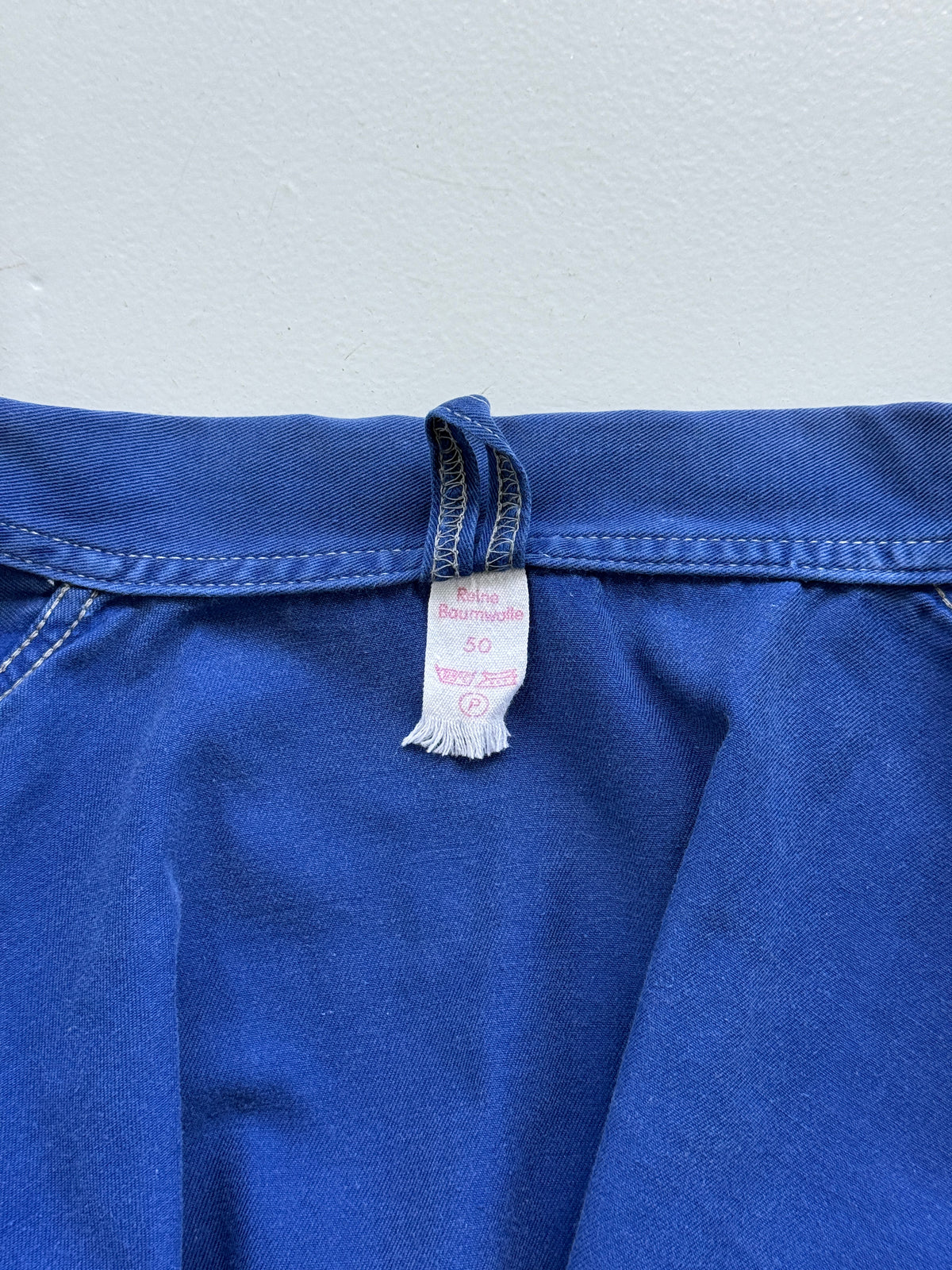 Blue French 1950s/60s Vintage Workwear Chore Jacket CH500 - XS