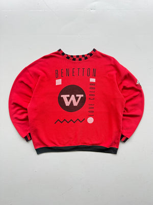 United Colors of Benetton Made in Italy 90's Vintage Sweatshirt - Medium