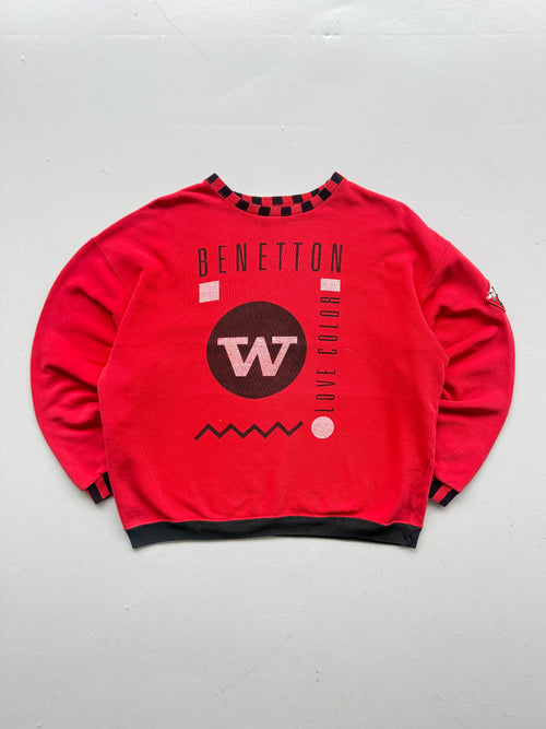United Colors of Benetton Made in Italy 90's Vintage Sweatshirt - Medium
